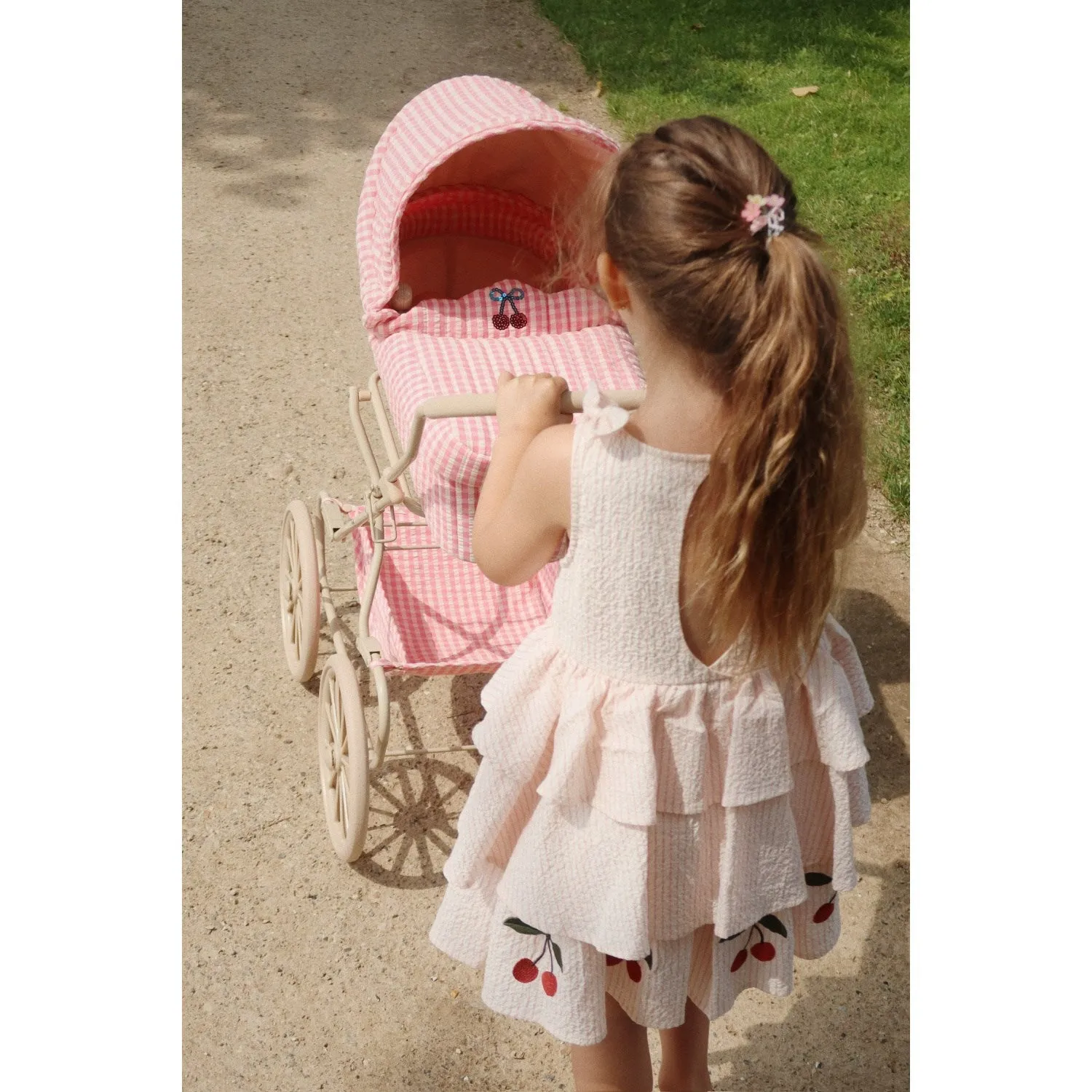 Konges Sl?jd Bubblegum Check Cheeky Doll Pram