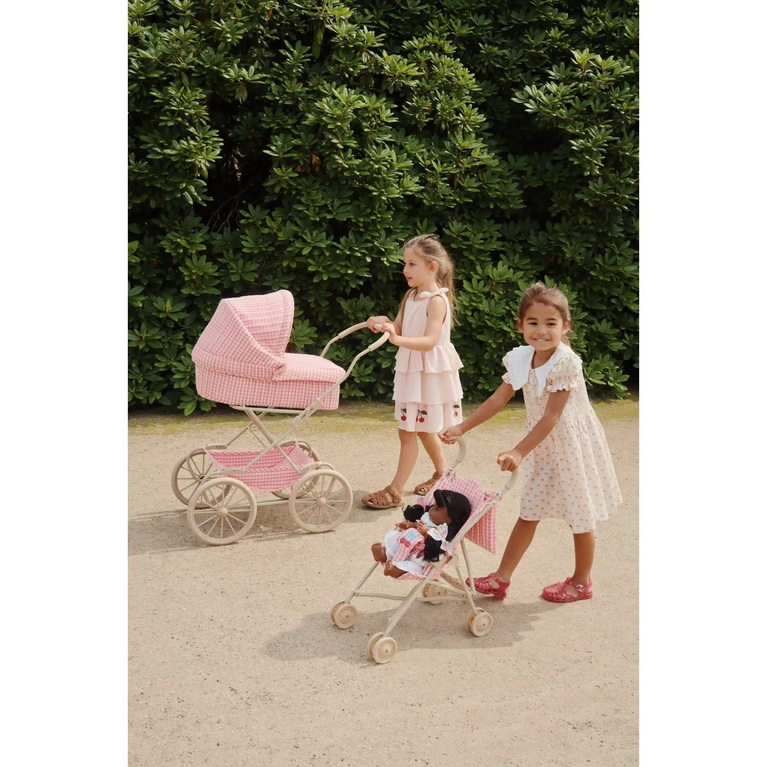 Konges Sl?jd Bubblegum Check Cheeky Doll Stroller