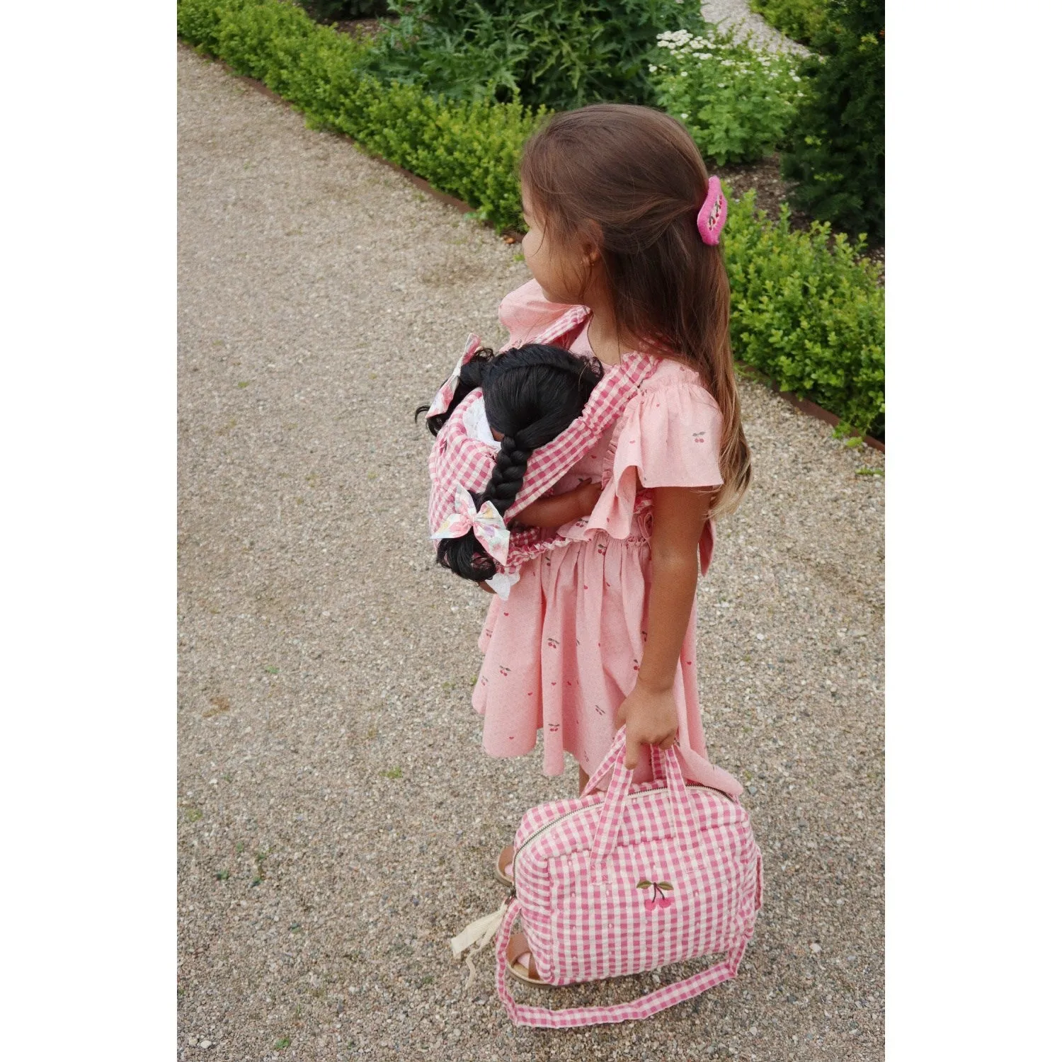 Konges Sl?jd Bubblegum Check Doll Bag