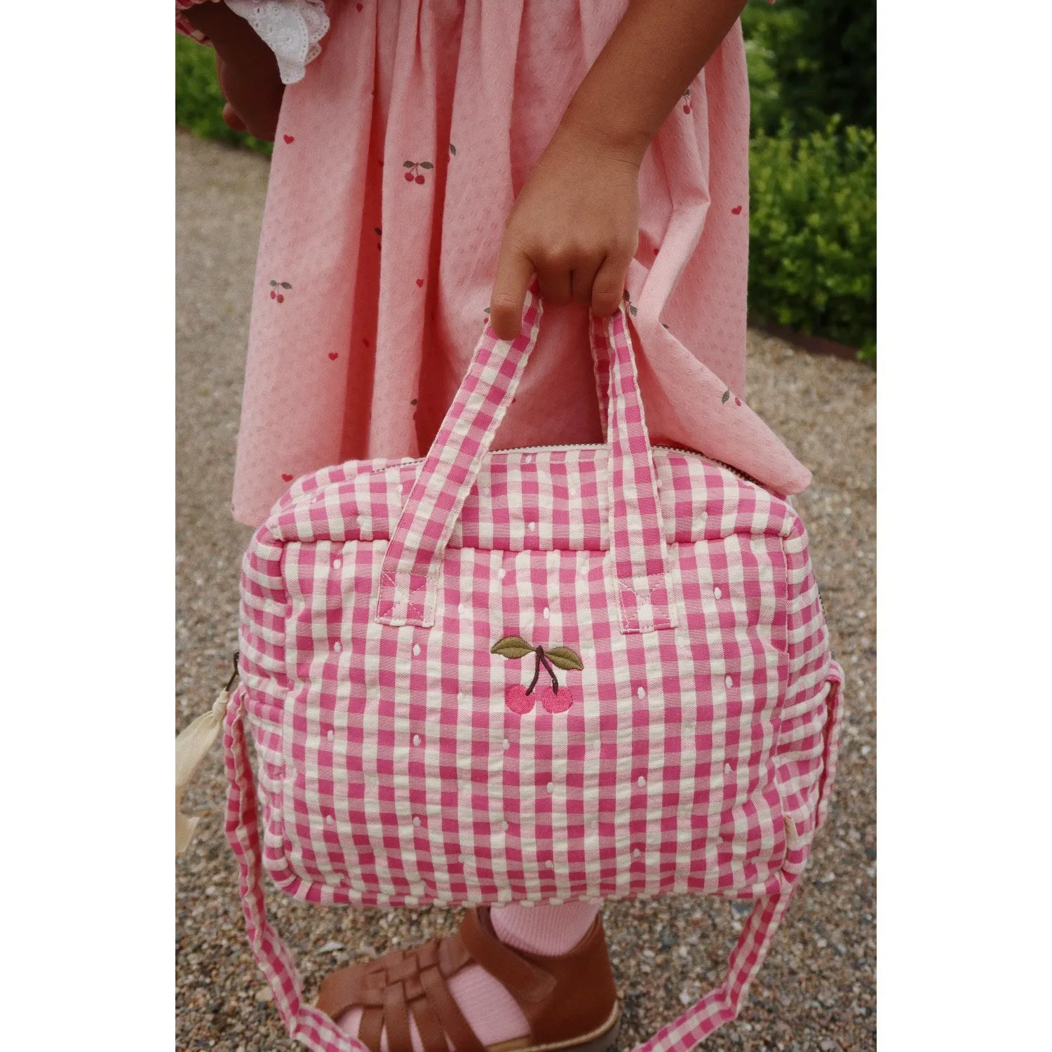 Konges Sl?jd Bubblegum Check Doll Bag