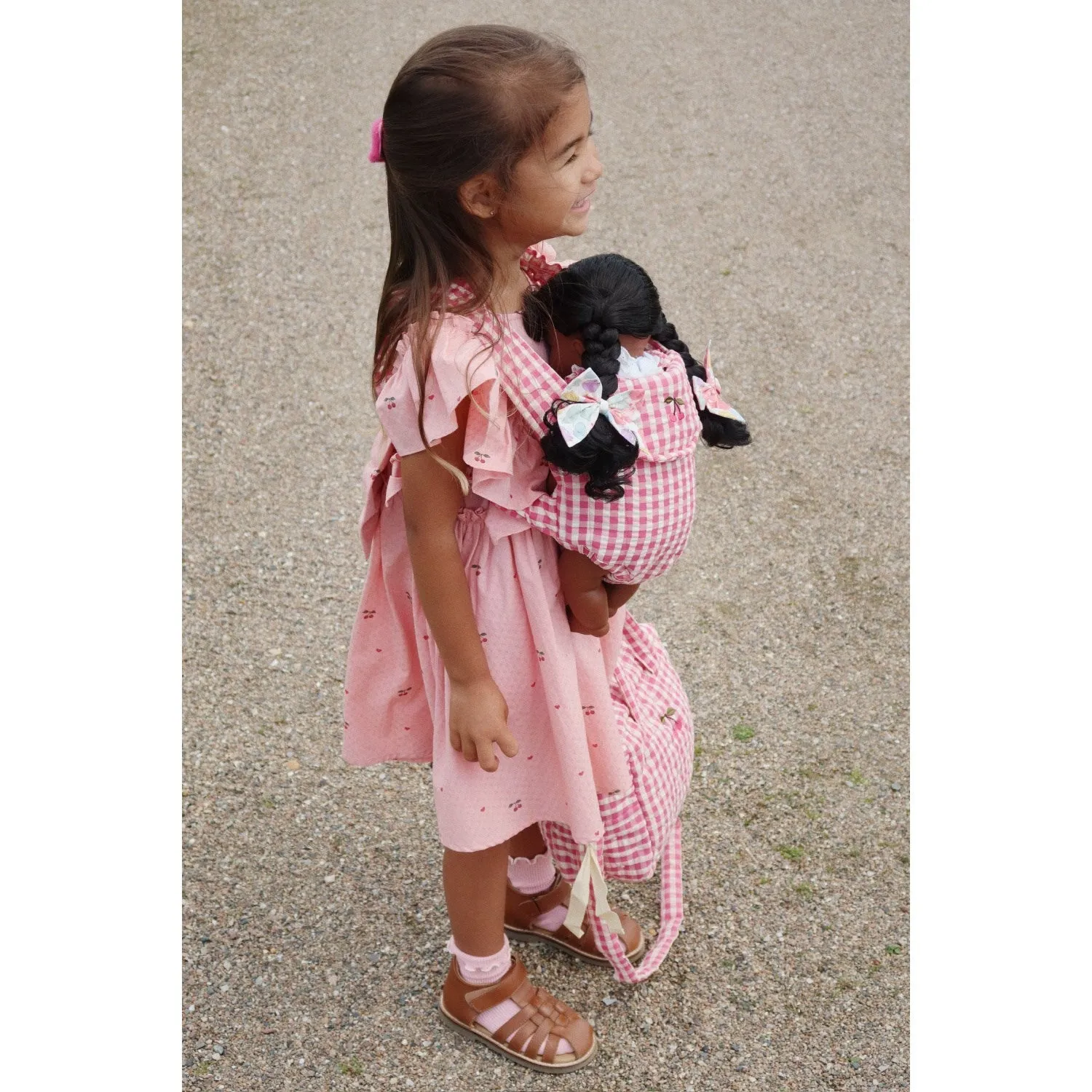 Konges Sl?jd Bubblegum Check Doll Carrier