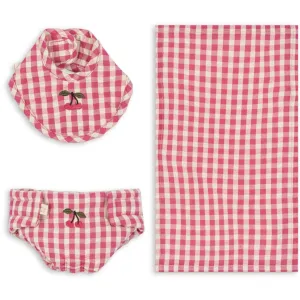 Konges Sl?jd Bubblegum Check Doll Nursery Set