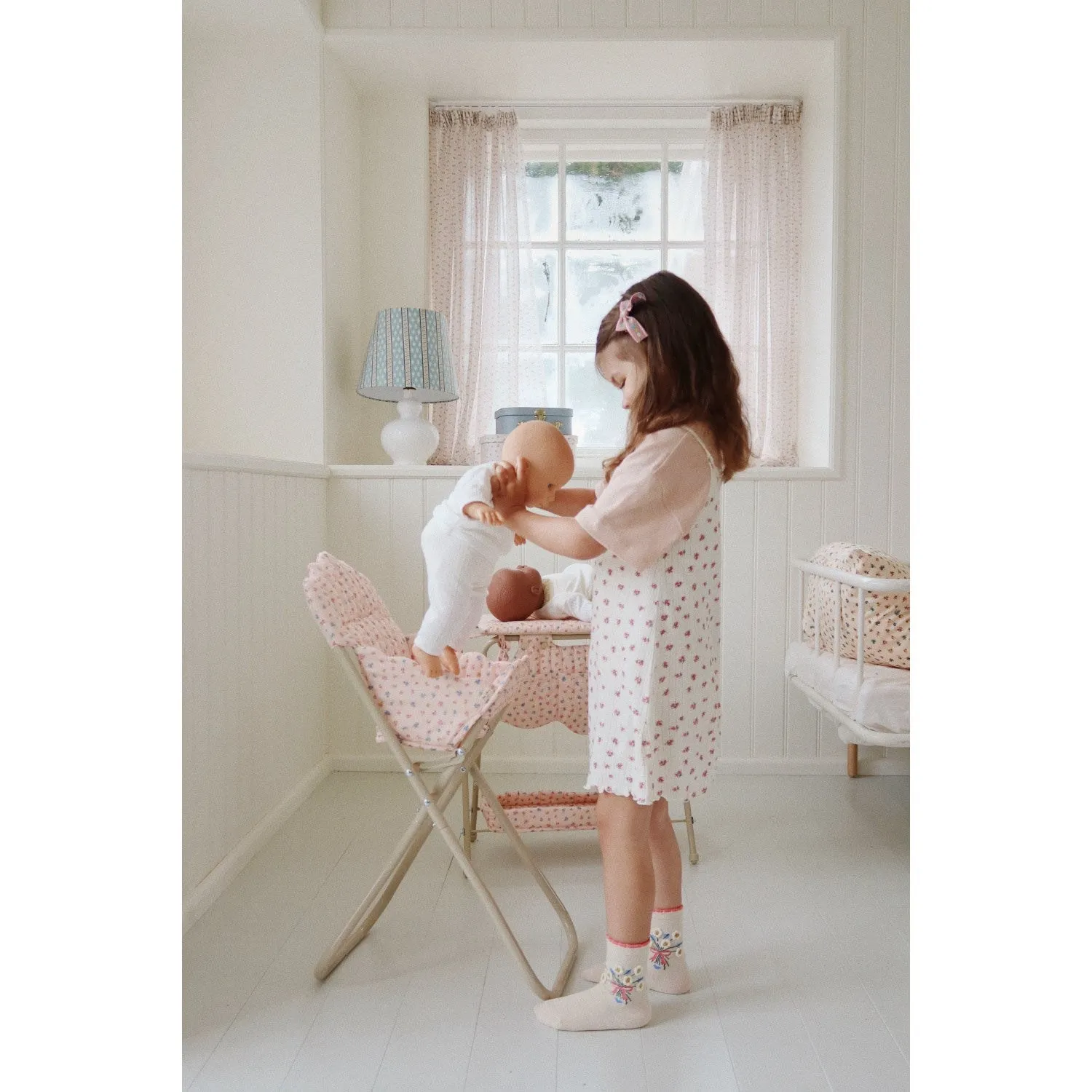 Konges Sl?jd Doll High Chair Bloomie Blush