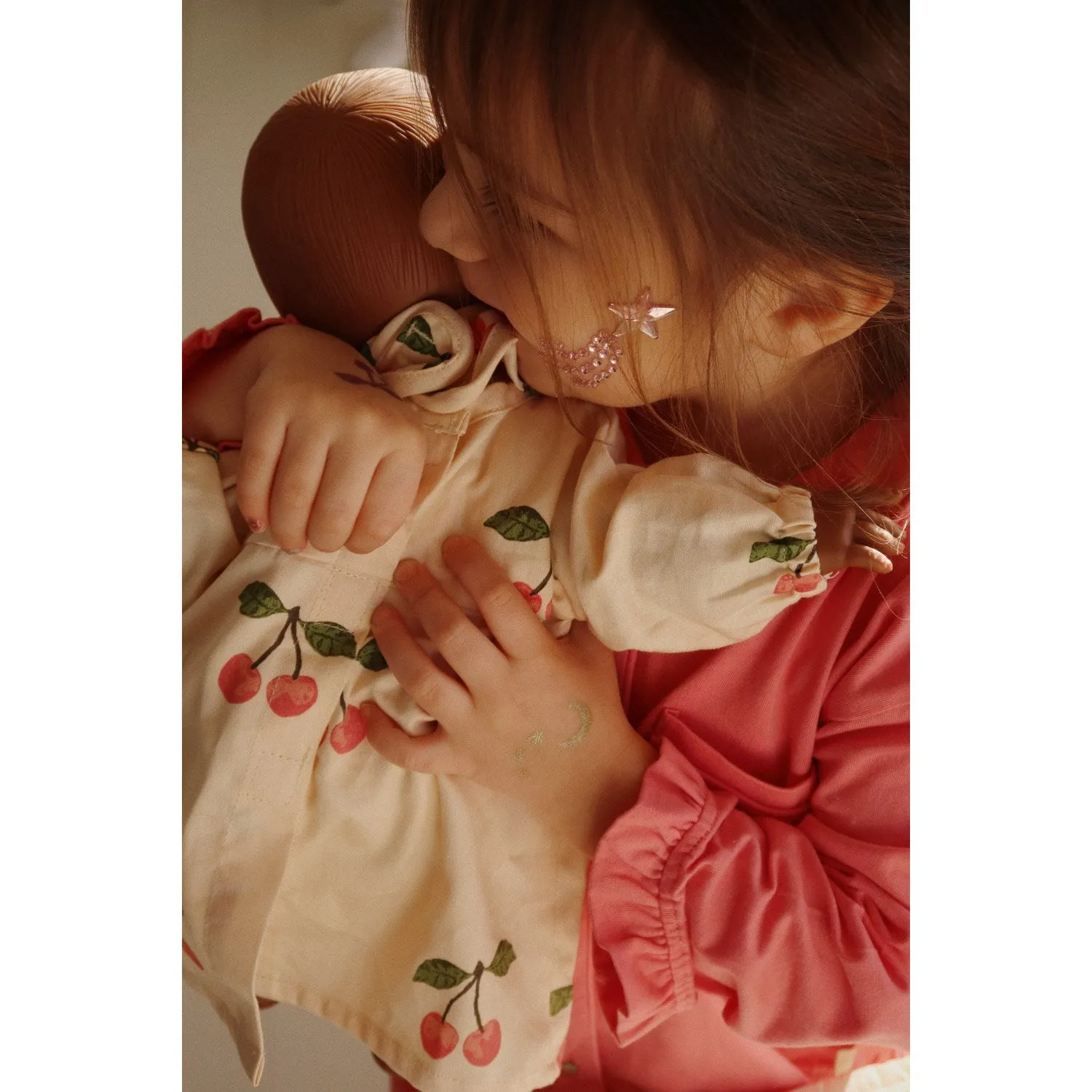 Konges Sl?jd Ma Grande Cerise Pink Doll Clothes Set Gots
