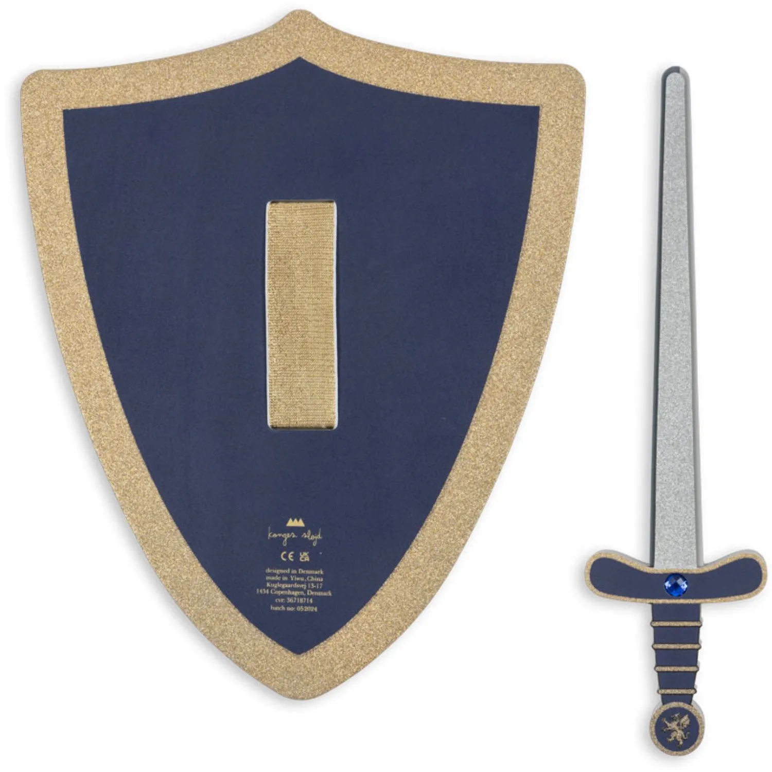 Konges Sl?jd Midnight Navy Knight Sword And Shield