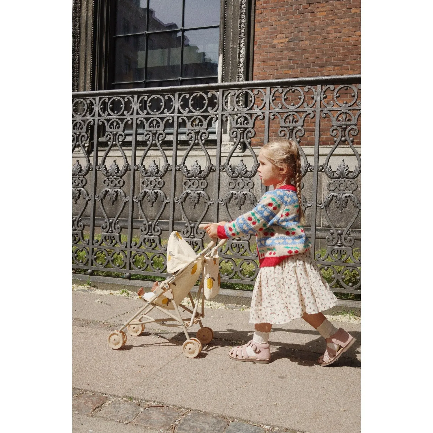 Konges Sl?jd Mon Grand Lemon Glitter Zoe Doll Stroller