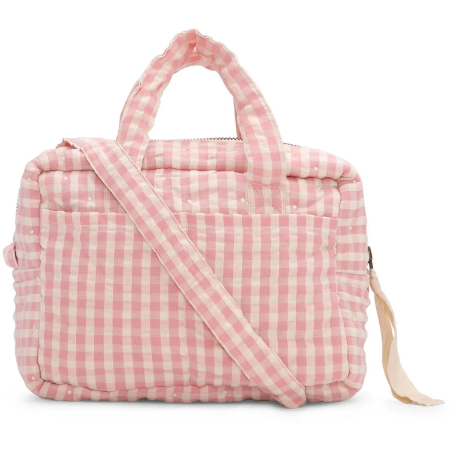 Konges Sl?jd Powder Pink Check Doll Bag