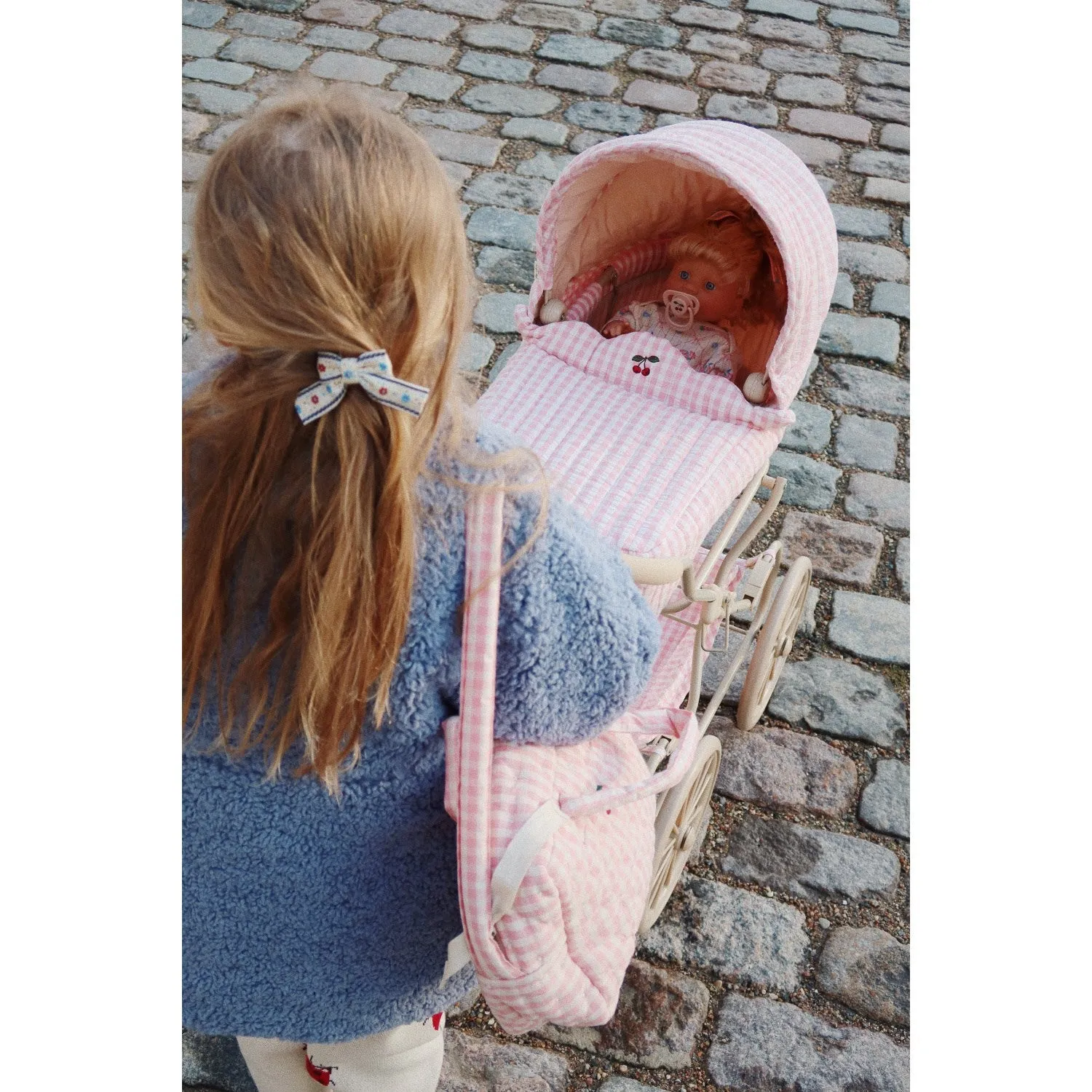 Konges Sl?jd Powder Pink Check Doll Bag