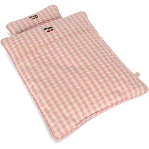 Konges Sl?jd Powder Pink Check Doll Bedding