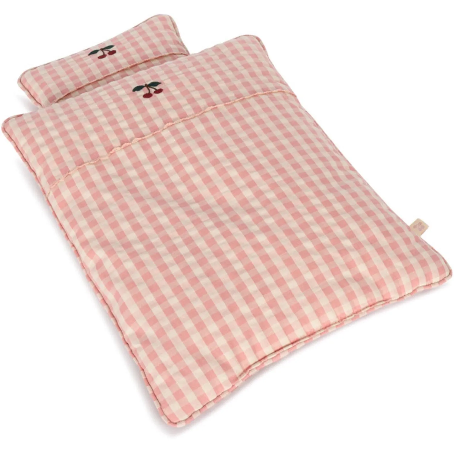 Konges Sl?jd Powder Pink Check Doll Bedding