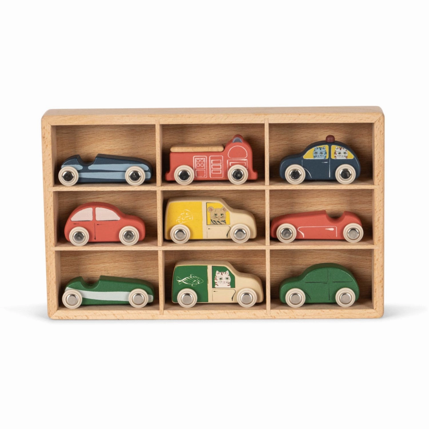 Konges Sl?jd Multi Wooden Mini Cars Fsc