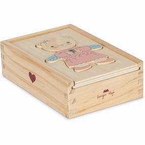 Konges Sljd Teddy Bear Puzzle Dusty Pink