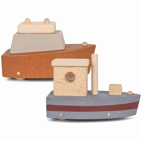 Konges Sljd Winter Moss Wooden Boats 2-pack