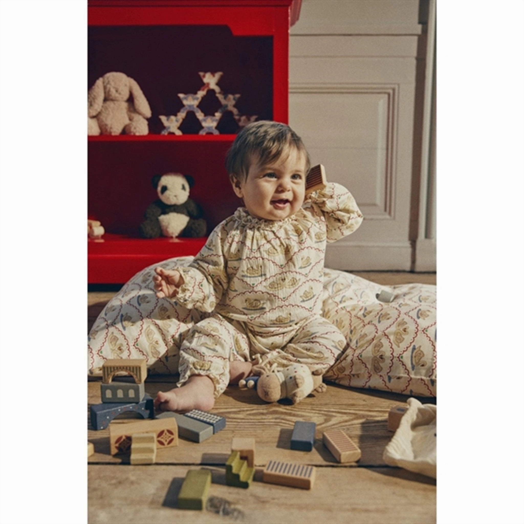 Konges Sljd Wooden Building Blocks 34 pc. Beige/Toffee