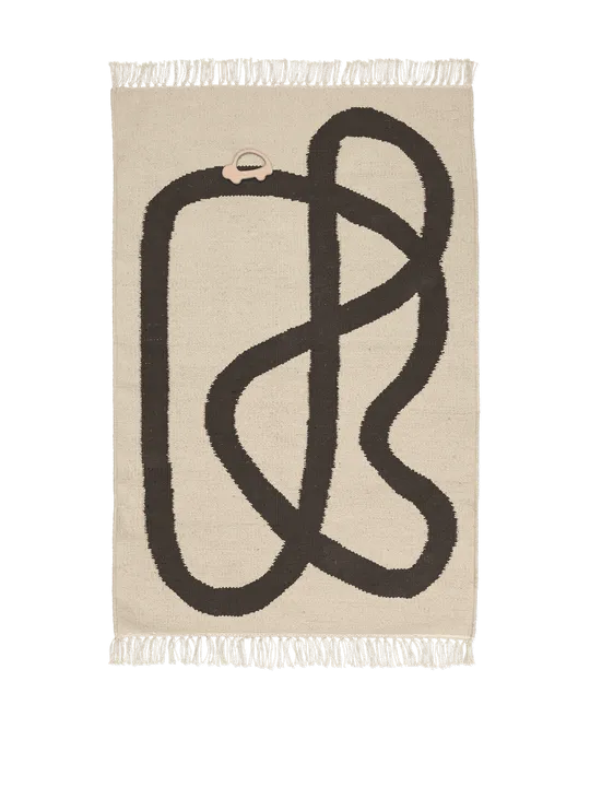 Lane Rug - Off-White/Chocolate