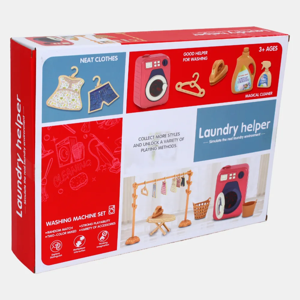 Laundry Helper Washing Machine Toy  Interactive Playset
