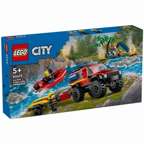 LEGO? City 4x4 Fire Engine with Rescue Boat