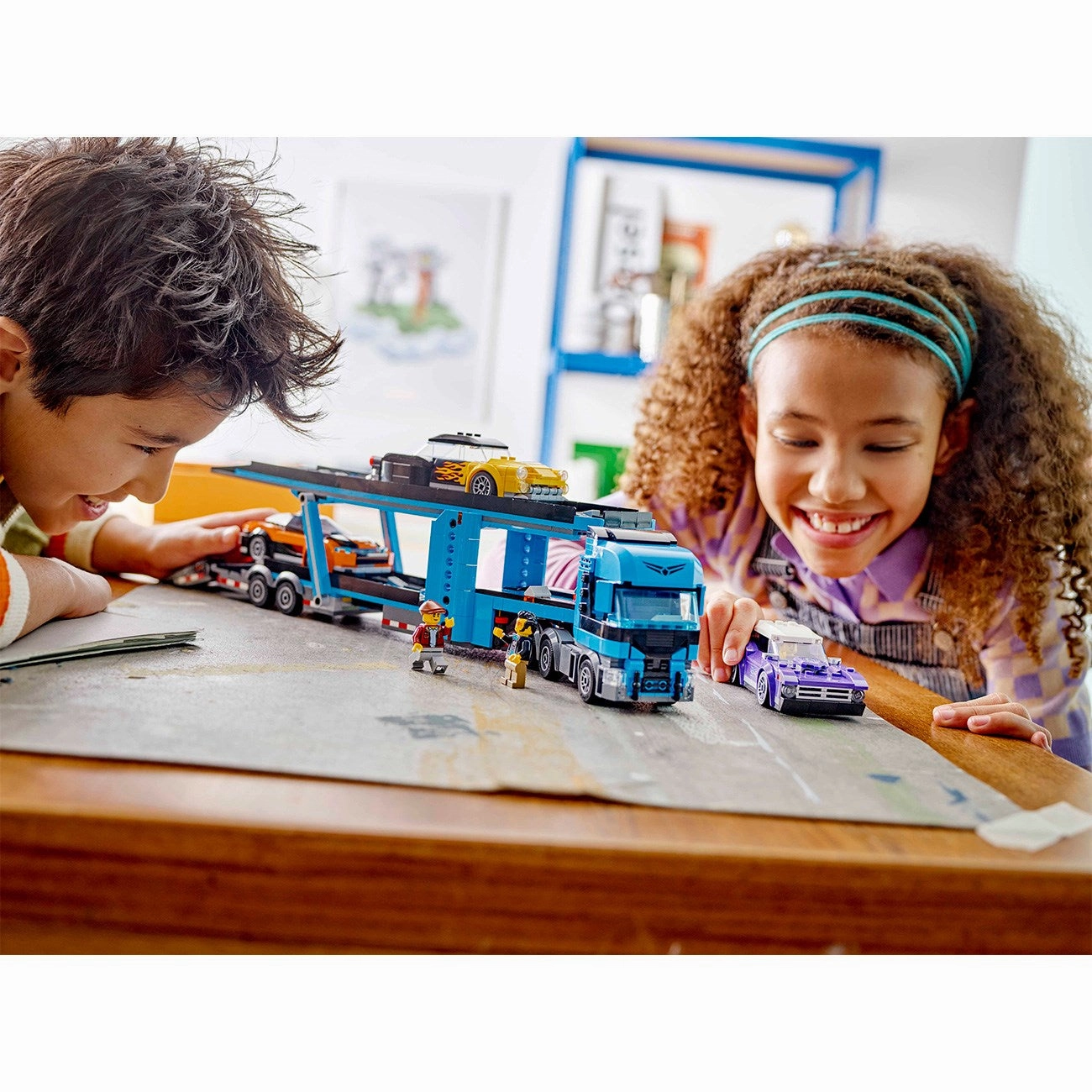 LEGO? City Car Transport with Sports Cars