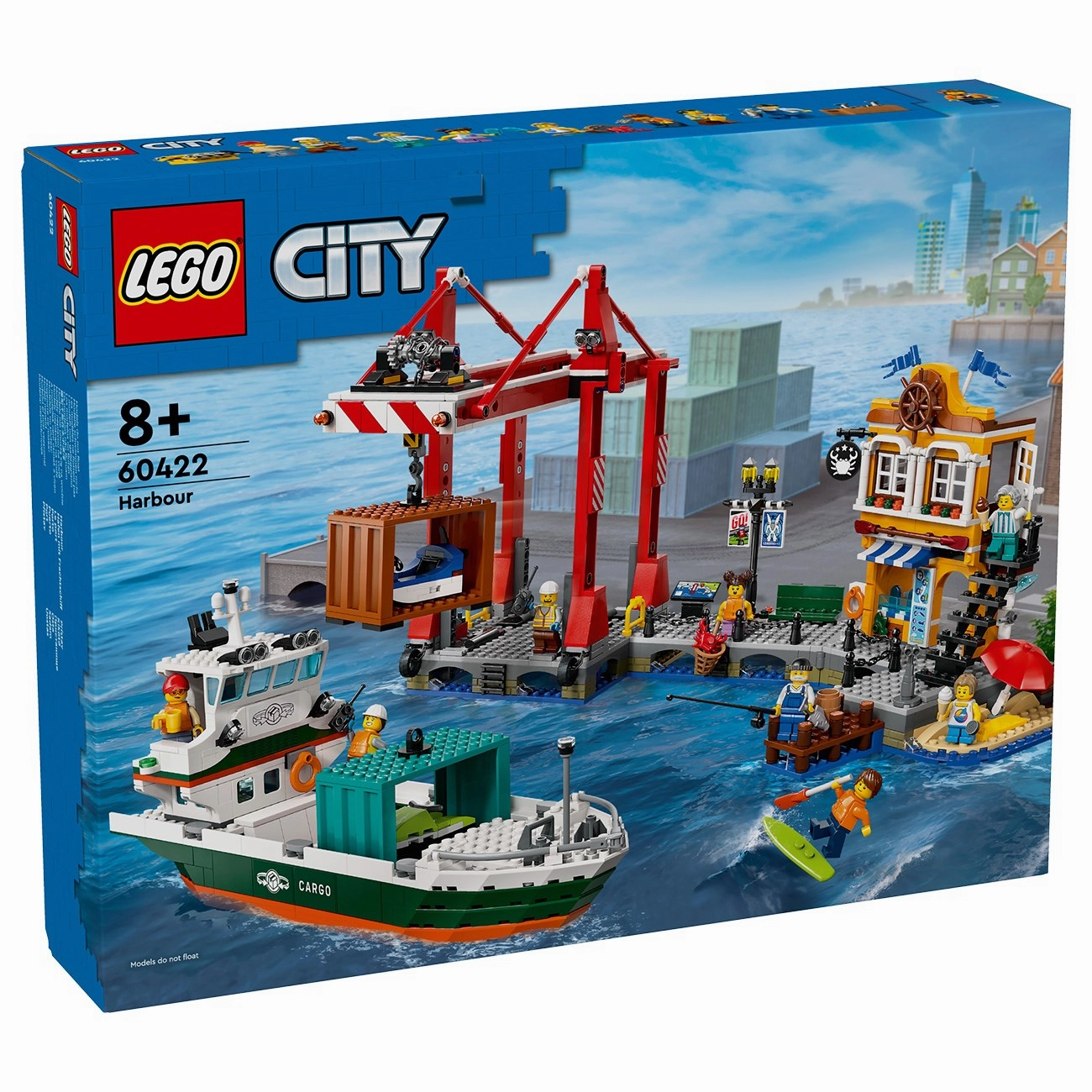 LEGO? City Waterfront with Cargo Ship