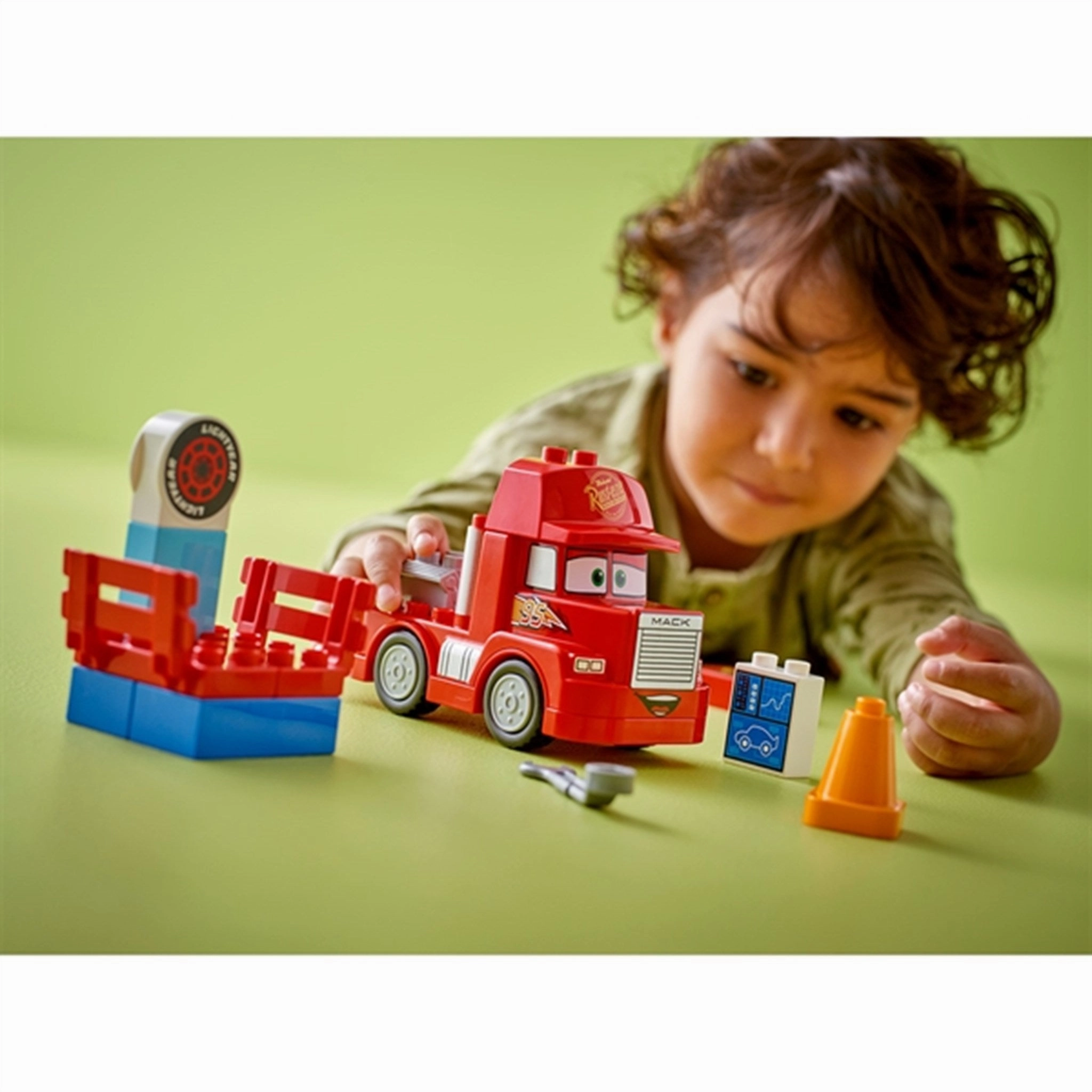 LEGO? DUPLO? Mack at the Race
