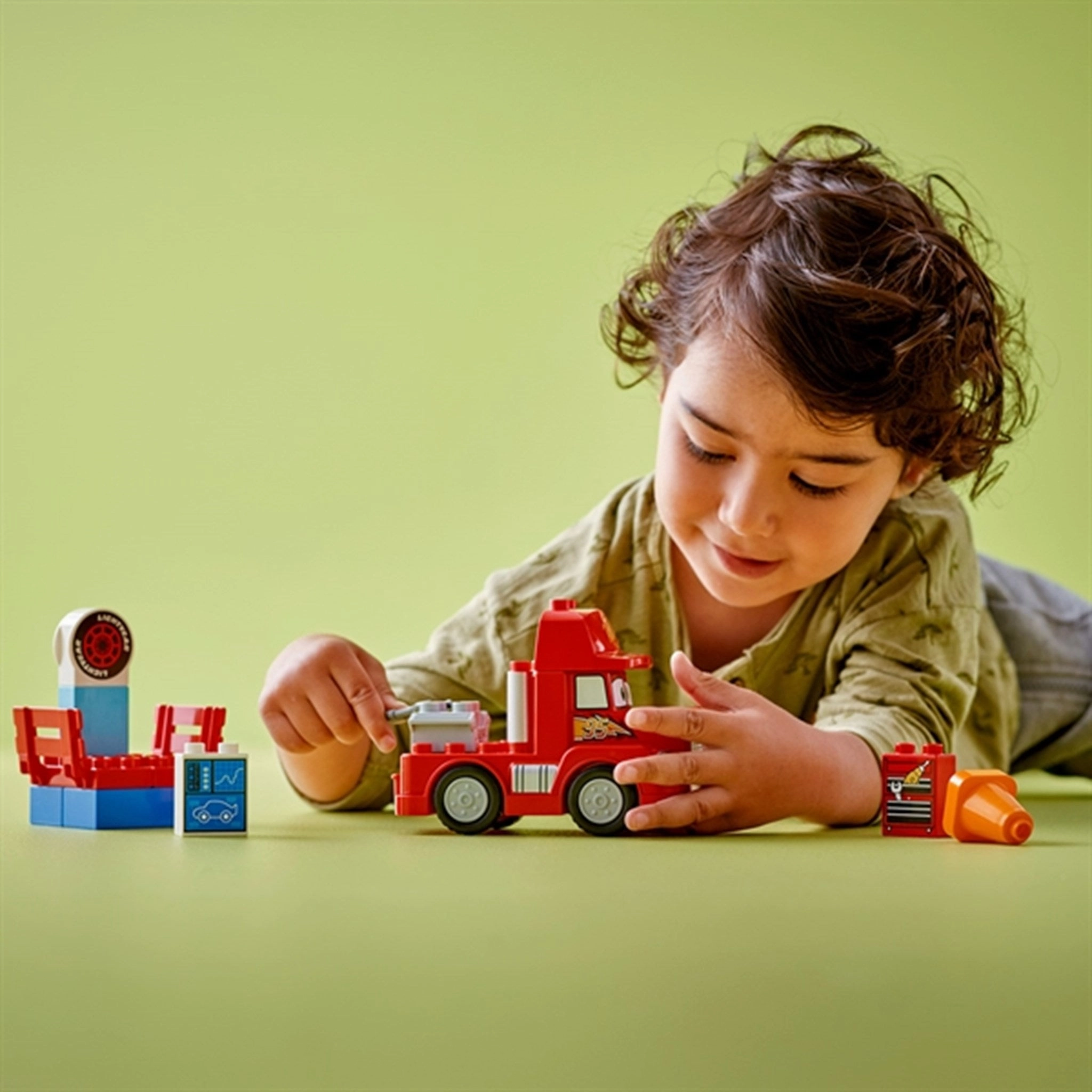 LEGO? DUPLO? Mack at the Race