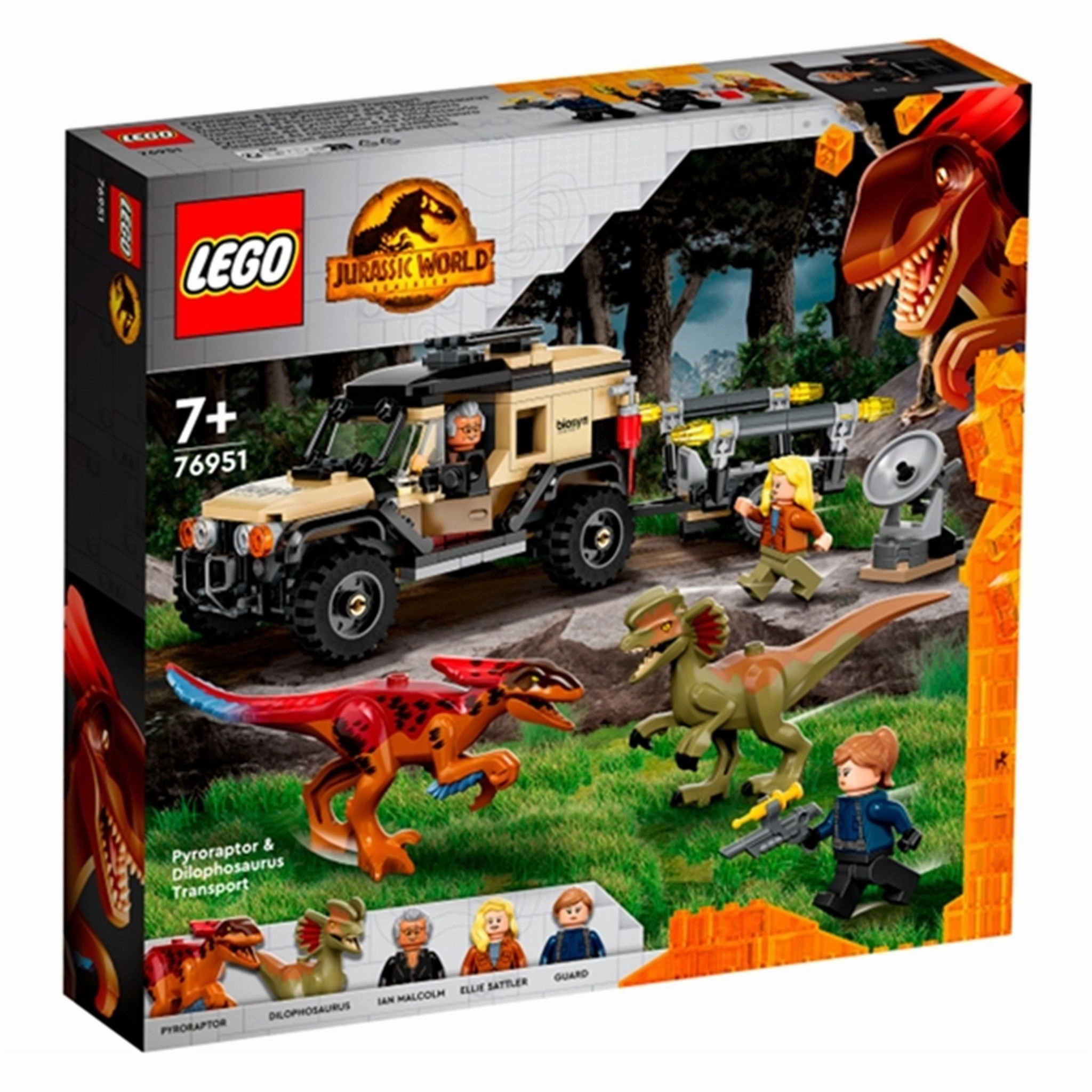 LEGO Jurassic World?Pyroraptor & Dilophosaurus Transport