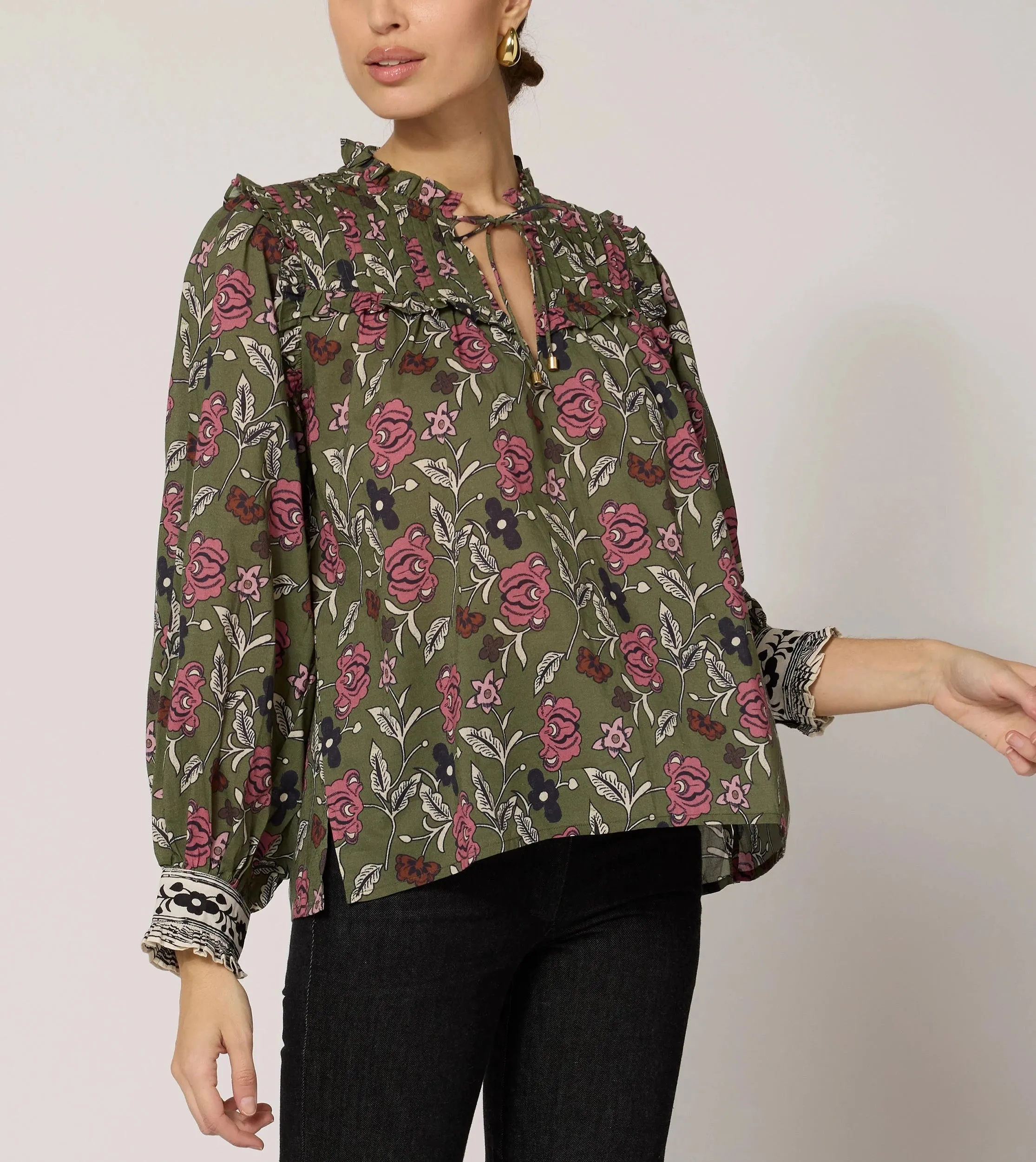 Leni Blouse | Fiore Print