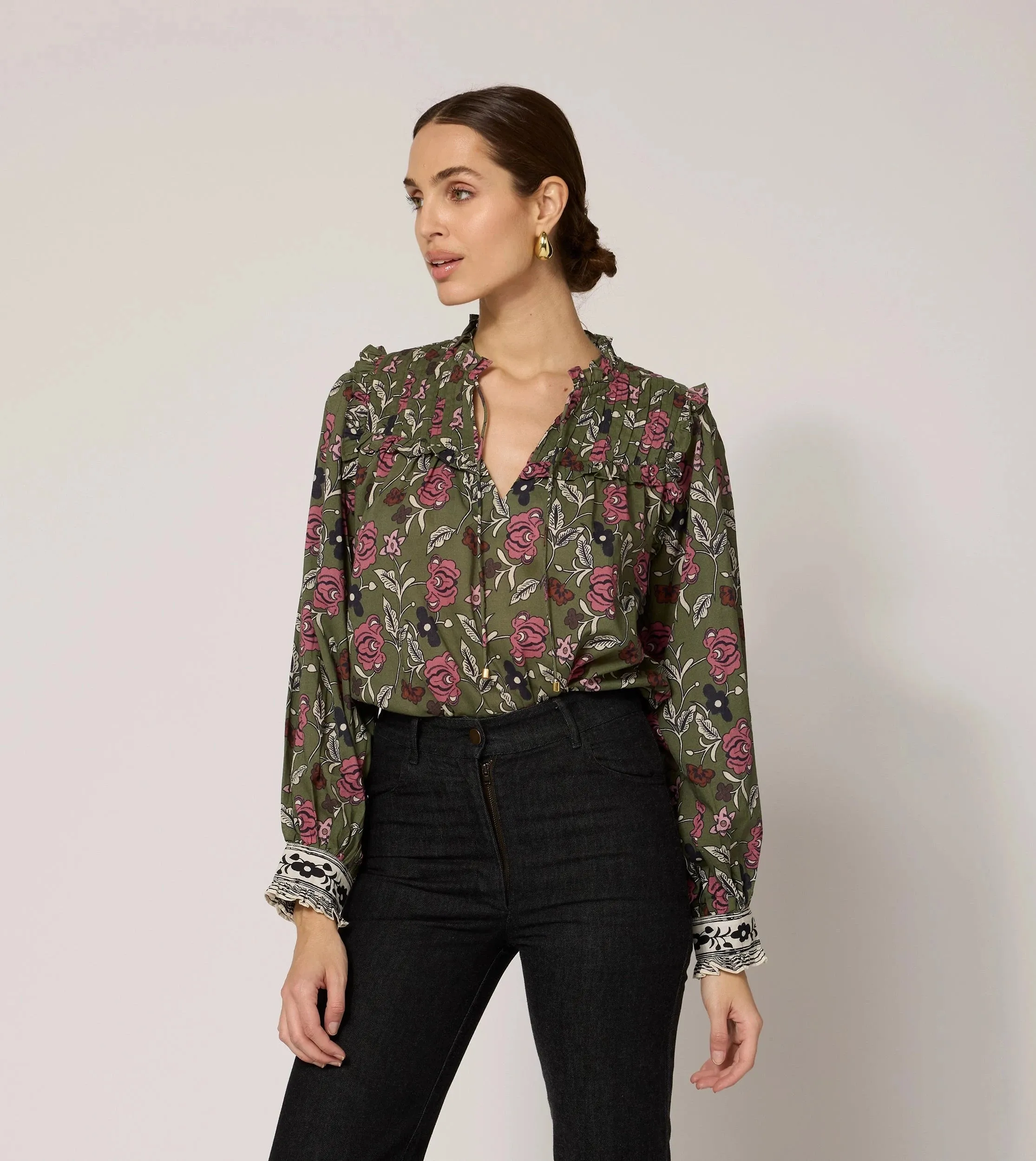 Leni Blouse | Fiore Print
