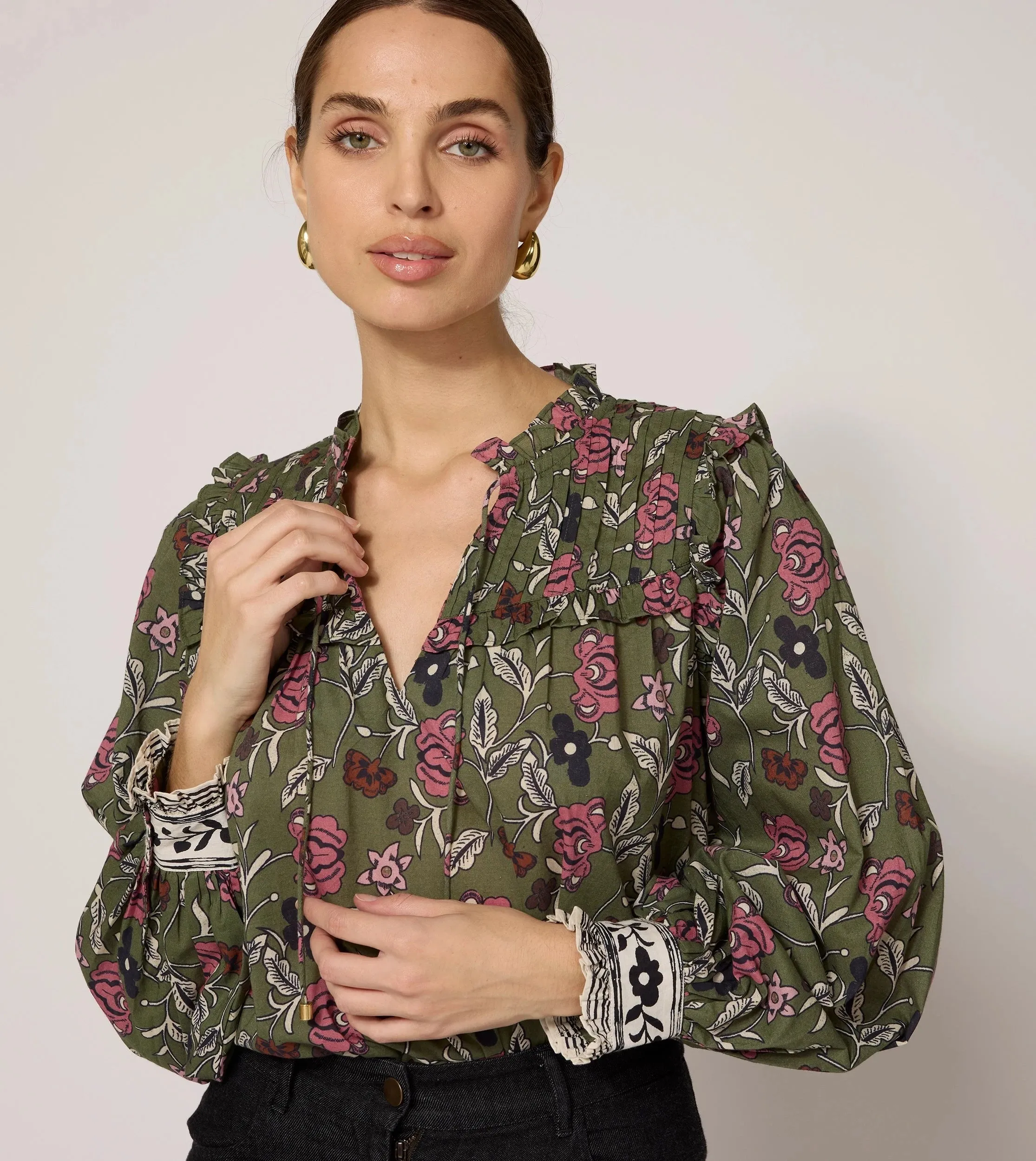 Leni Blouse | Fiore Print