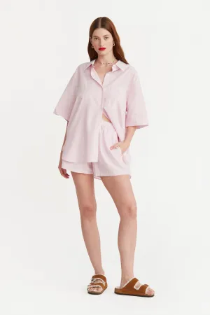 Lennox Top Pink/White Stripe
