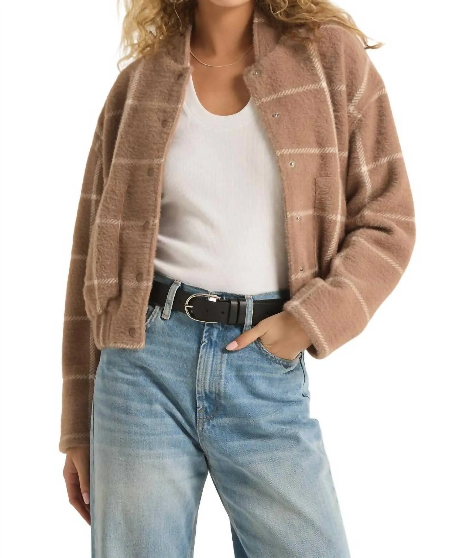 Lex Plaid Bomber Jacket