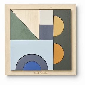 Liewood Ishan Puzzle Faune Green Multi Mix