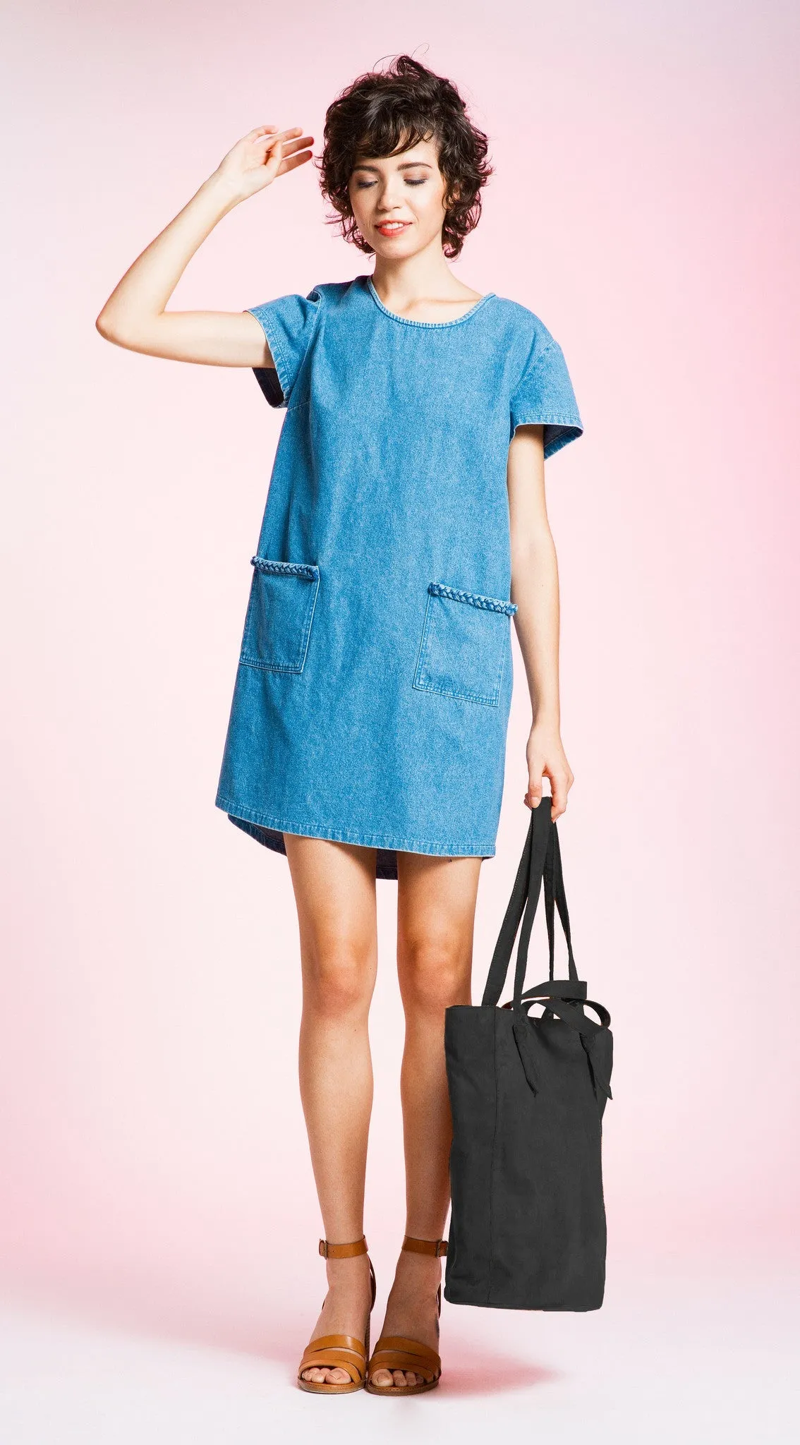 Lightweight Vegan Tote - Black