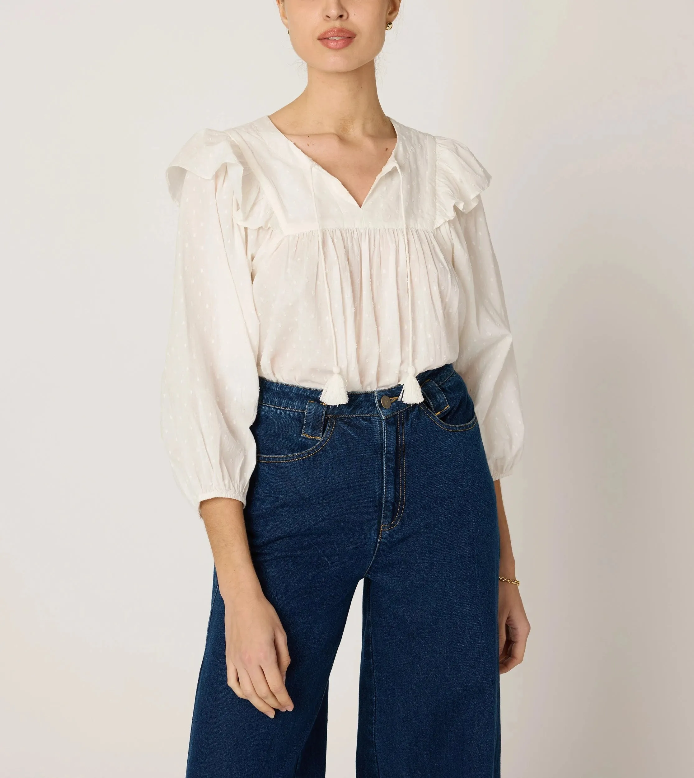 Lina Blouse | Ivory