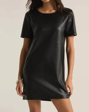 London Faux Leather Dress
