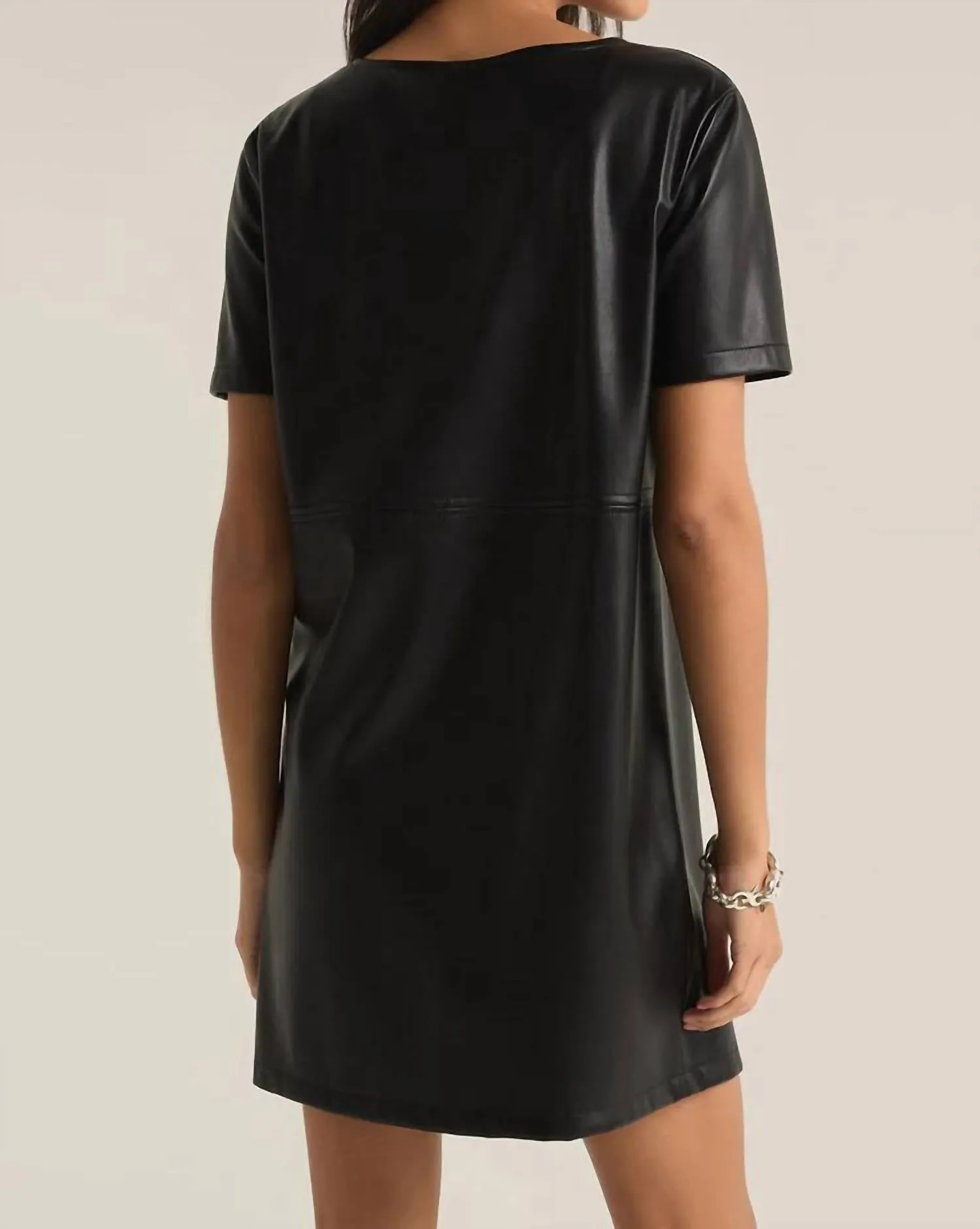 London Faux Leather Dress