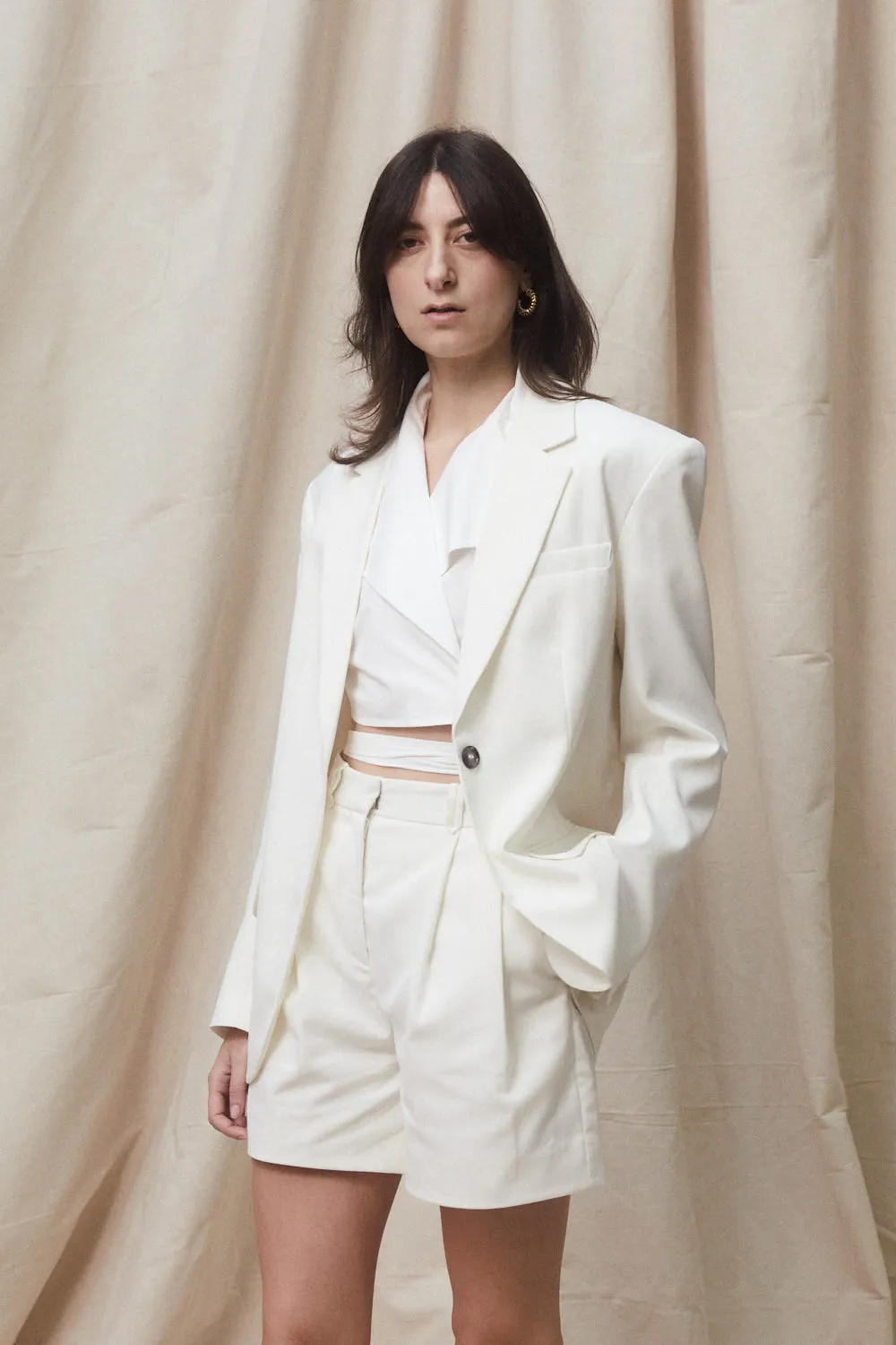 Lorenza Shorts White