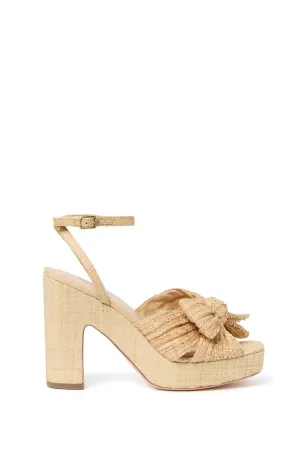 Lucia Pleated Bow Platform