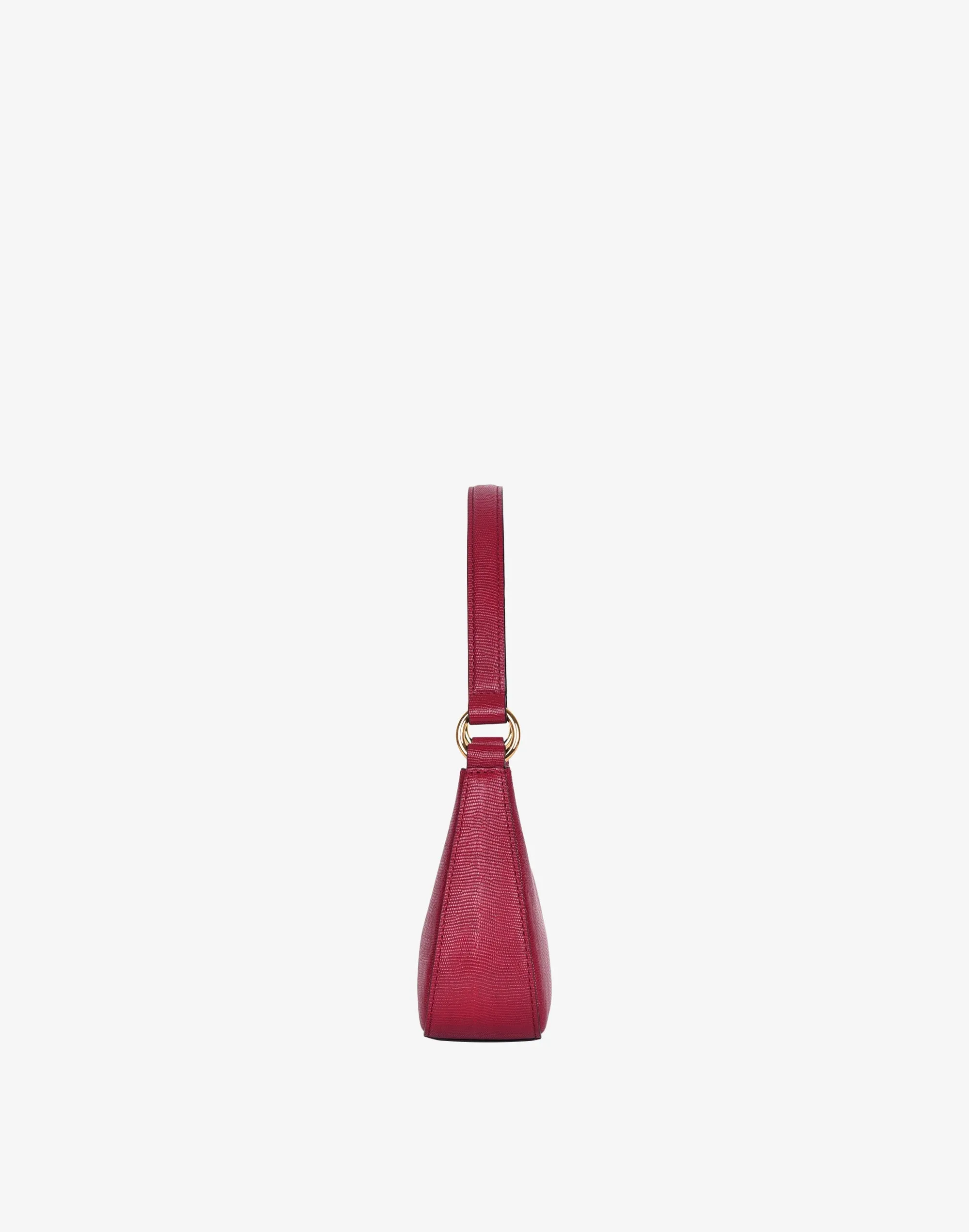 Luxe Mini Shoulder Bag - Cherry Red Lizard