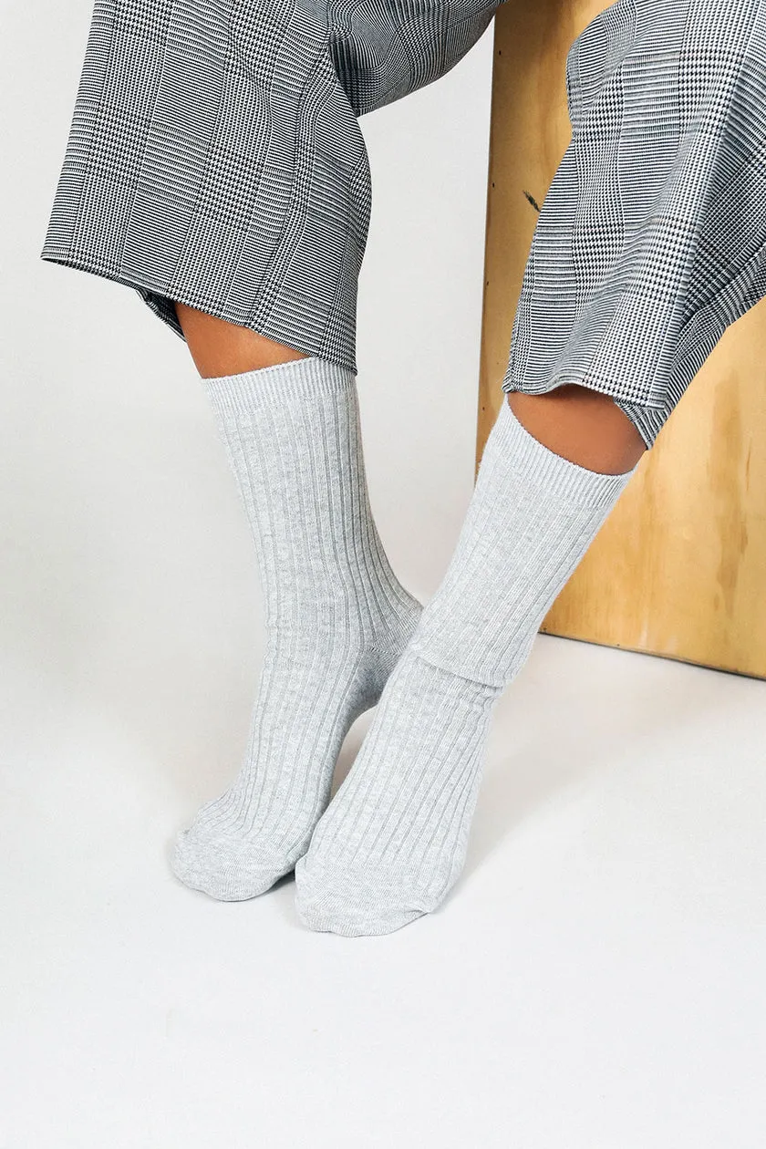 Luxe Socks - Heather Grey