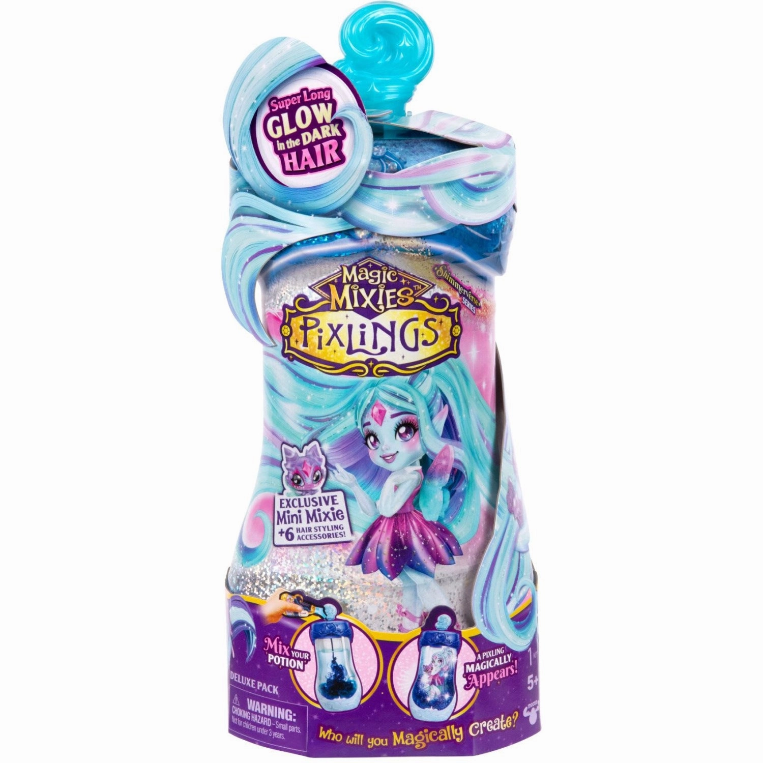 Magic Mixies Pixlings Galaxy Hair Doll Single PK Flyt