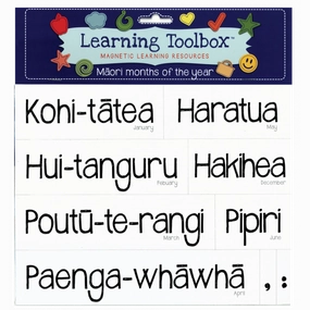 Magnetic Months of the Year in Maori