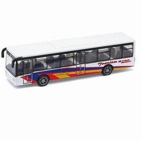 Magni Tourist Bus With Pull Back White