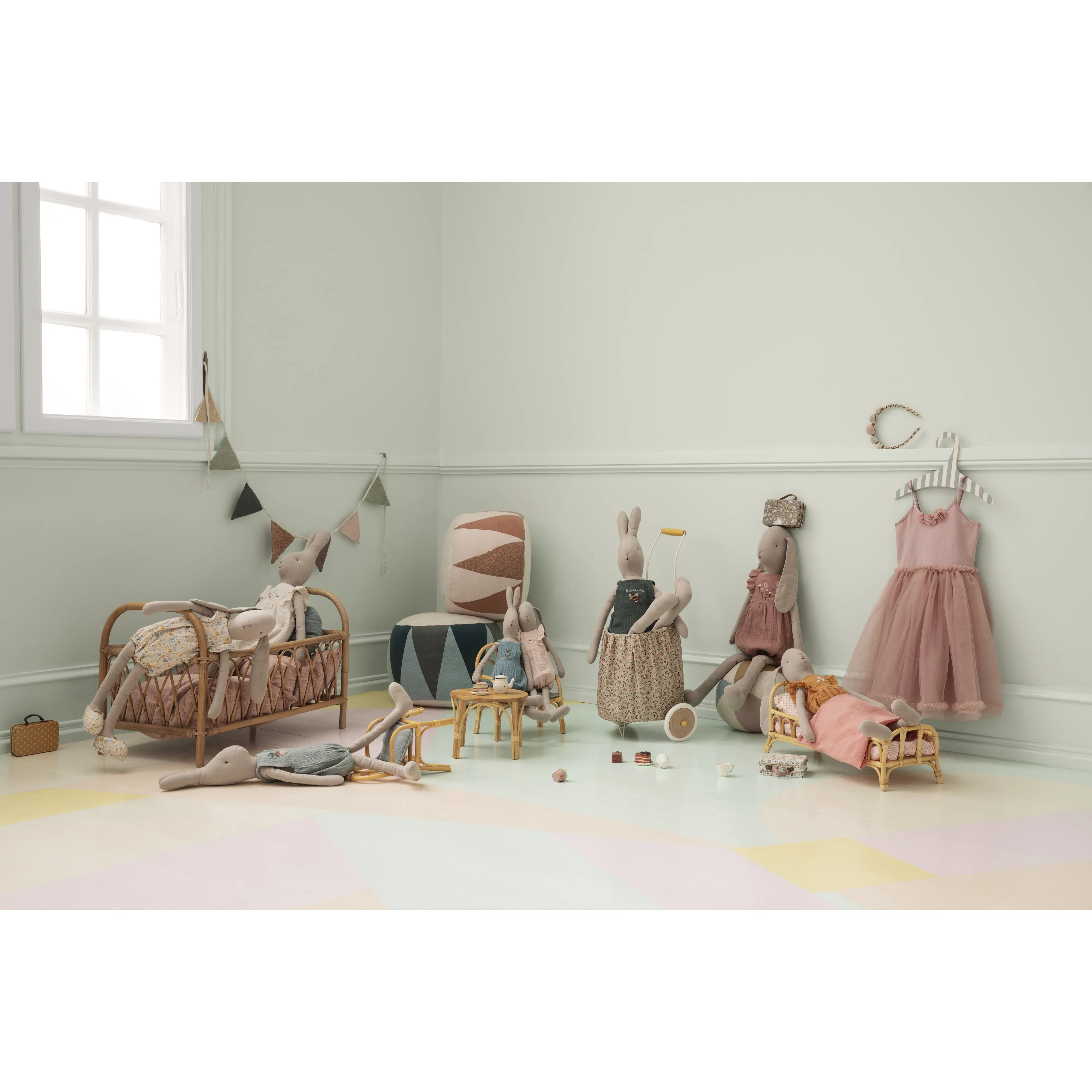 Maileg Bench Rattan Medium