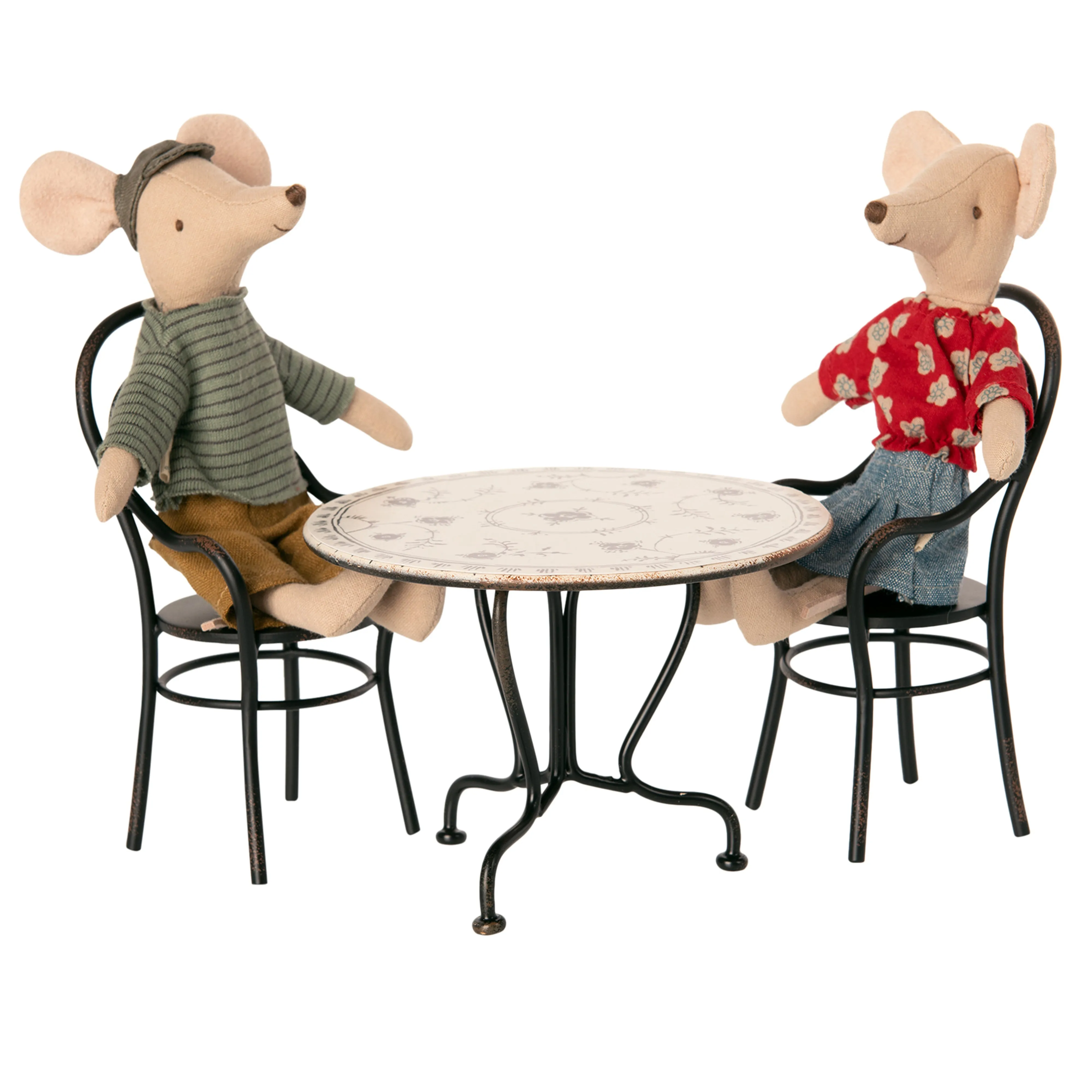 Maileg Dining Table Set with 2 Chairs
