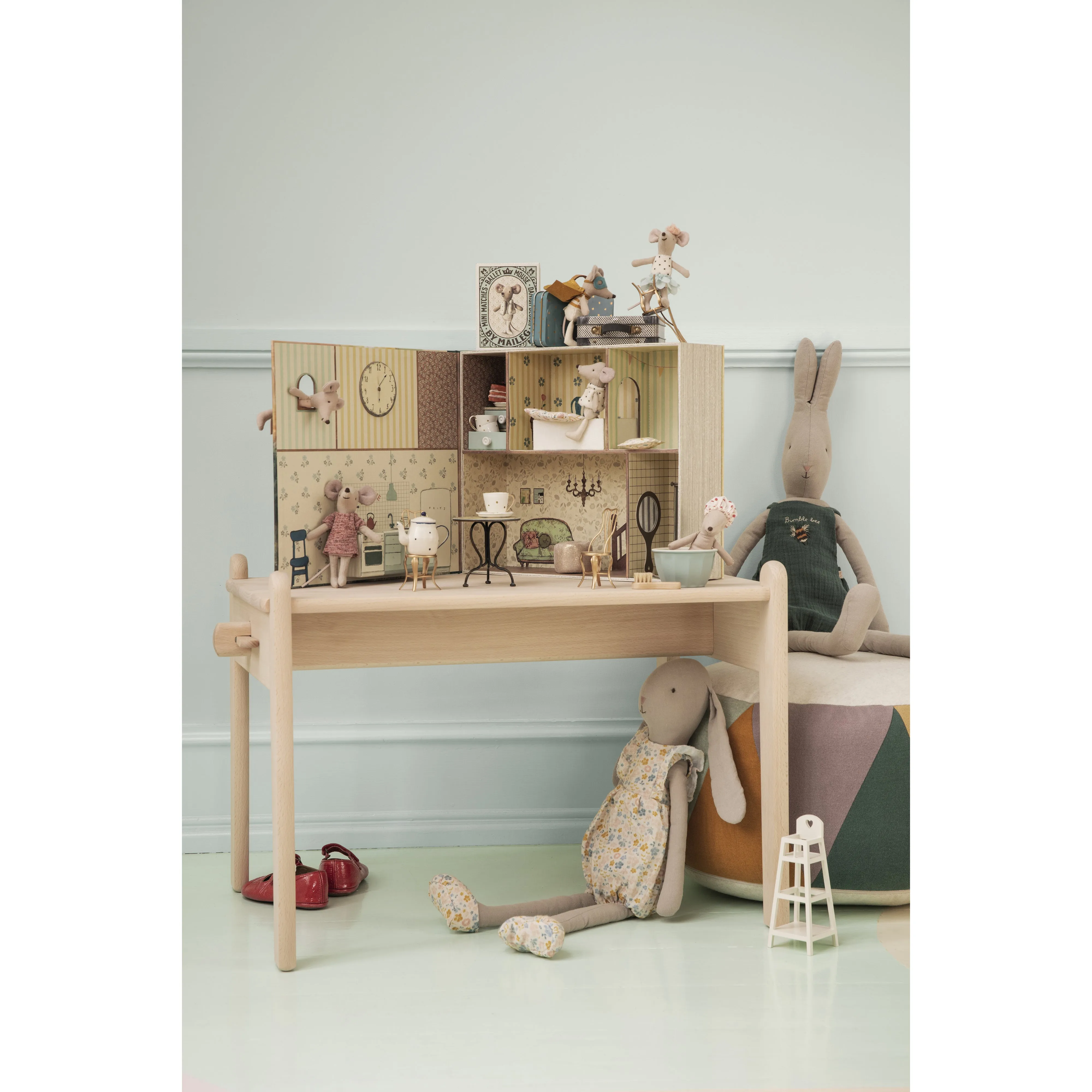 Maileg Dining Table Set with 2 Chairs