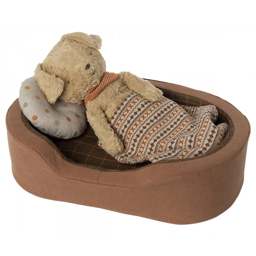 Maileg Dog Basket - Brown