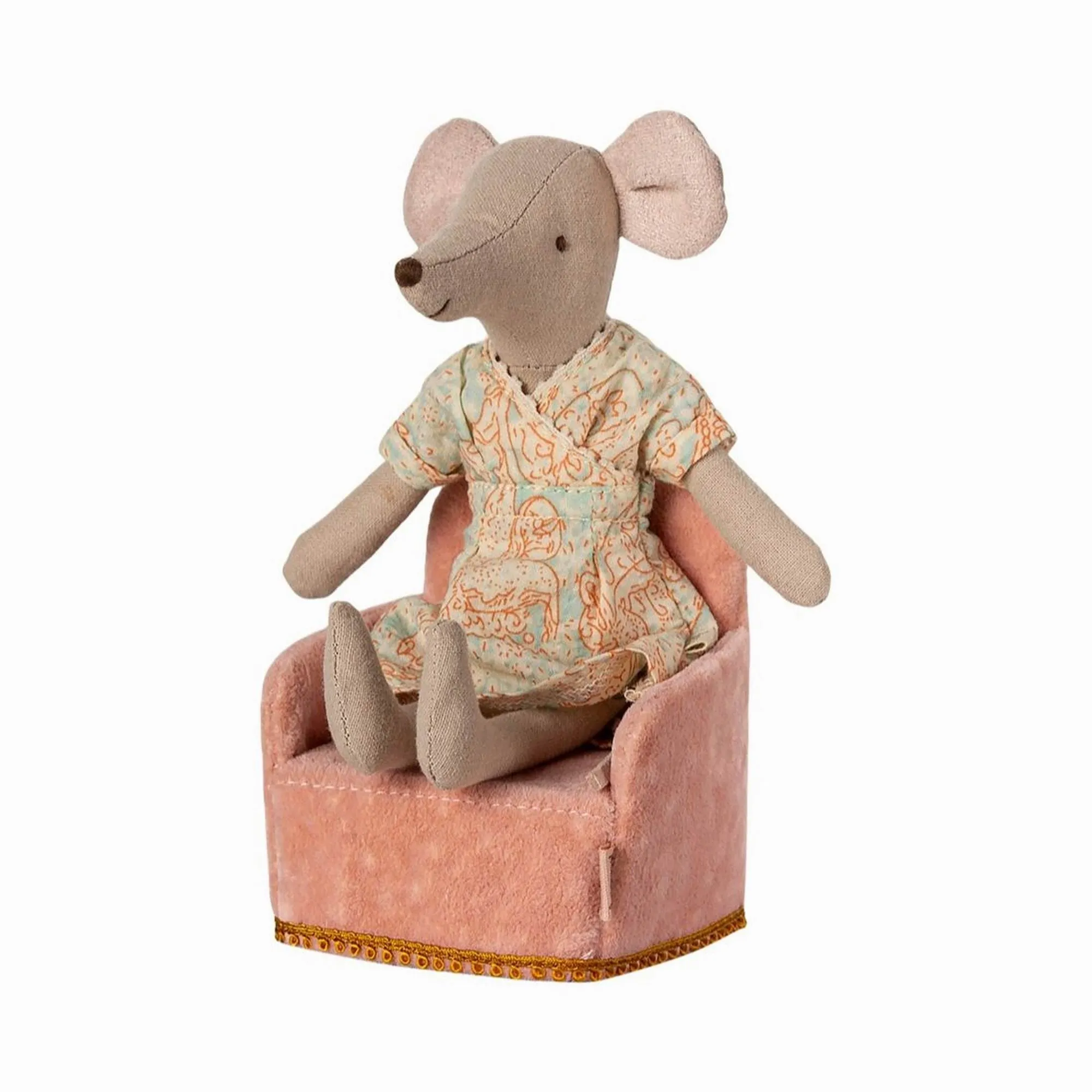 Maileg Folding Chair, Mouse  Rose