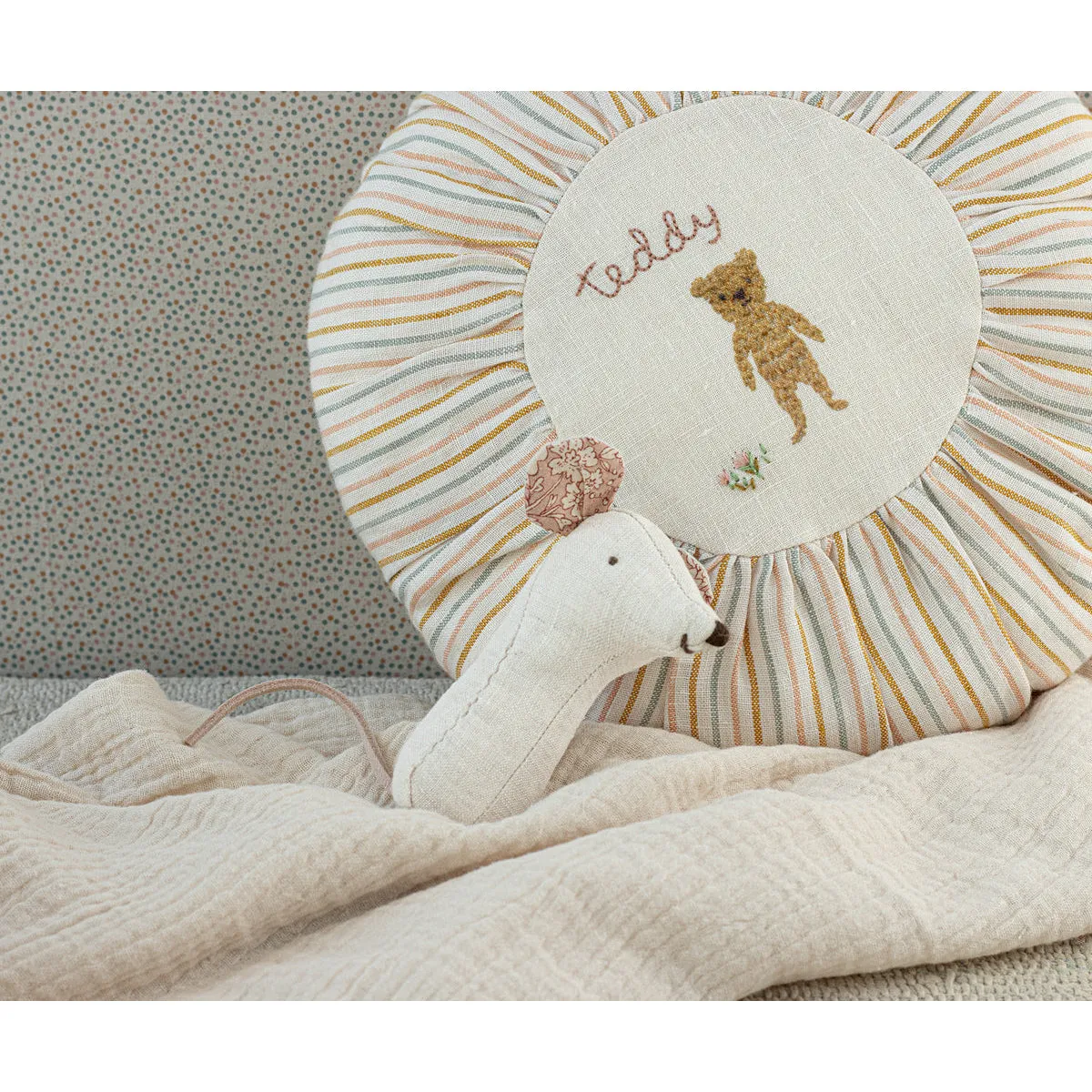 Maileg Lullaby Friends, Mouse Rattle - Nature