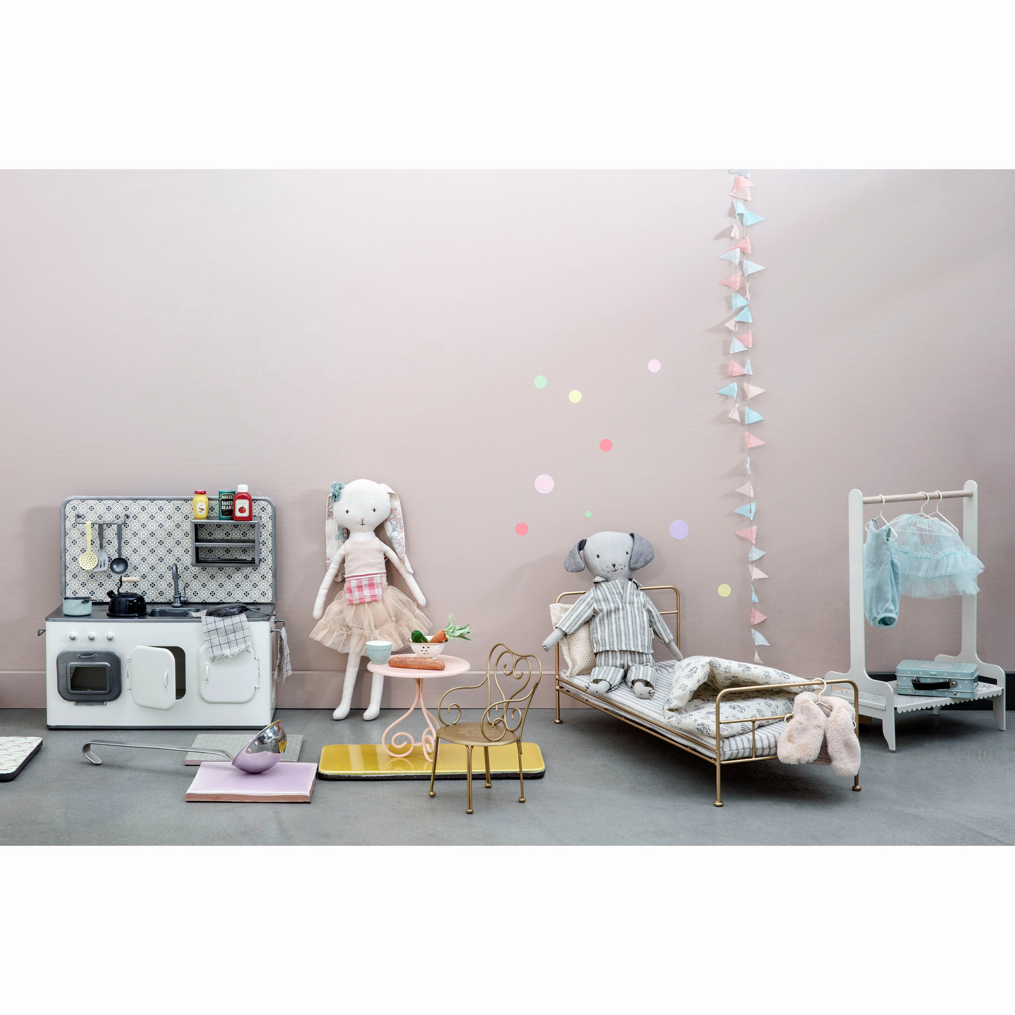 Maileg Gold Vintage Bed Mini